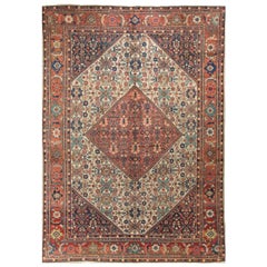 Antique Persian Sultanabad Rug Carpet, circa 1890 9'1 x 12'1.