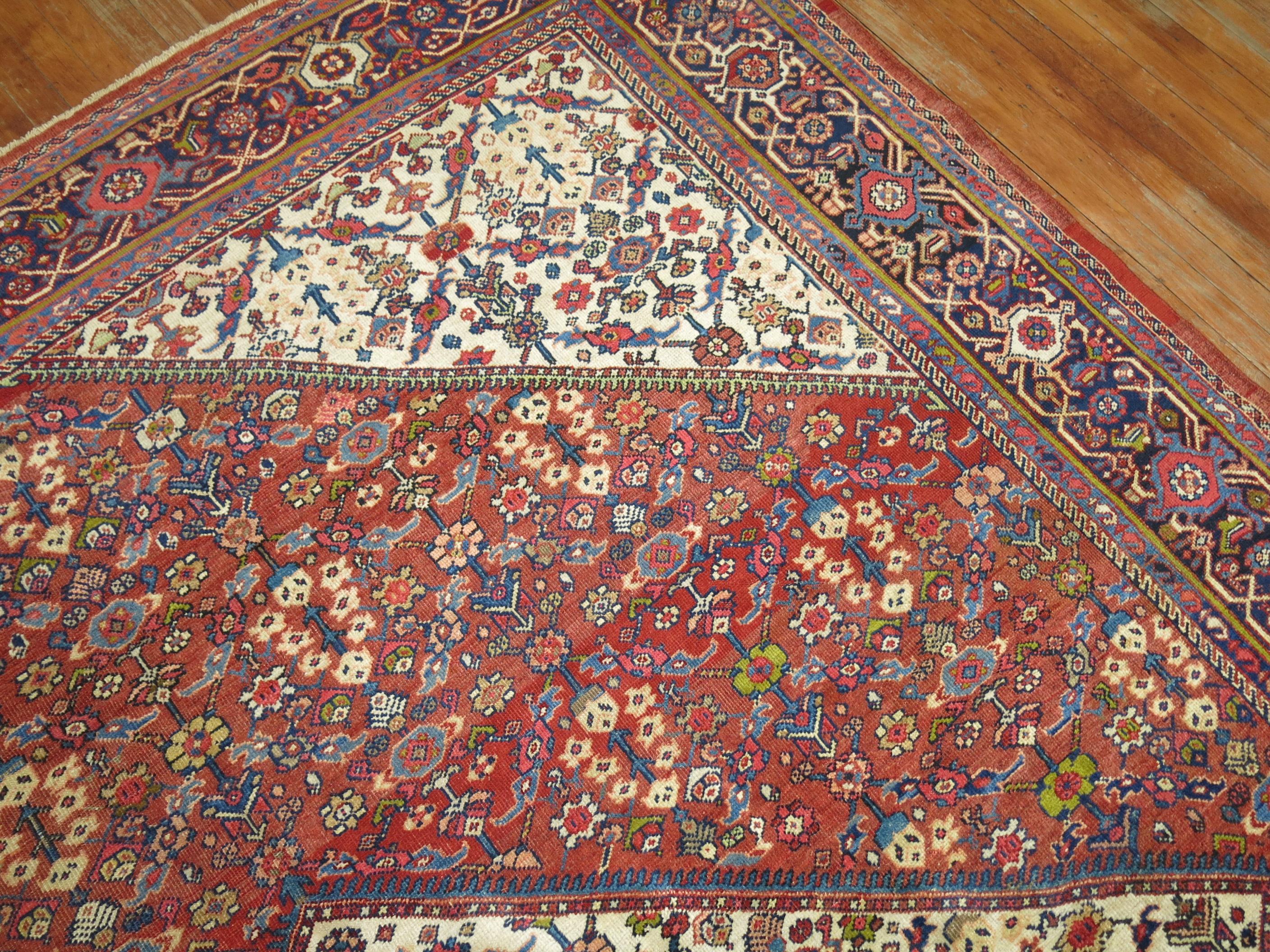 Antique Persian Mahal Rug  For Sale 5