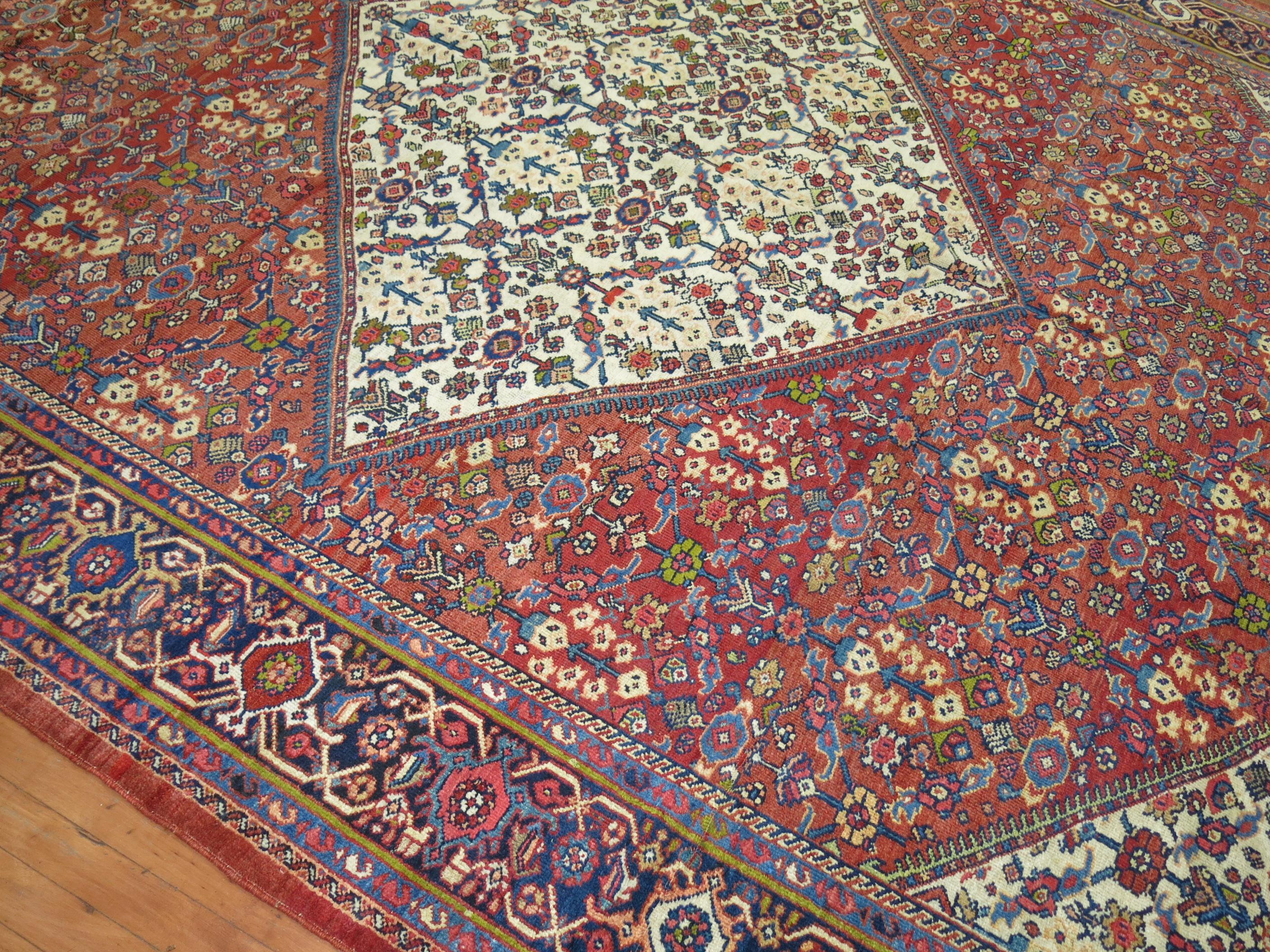 Antique Persian Mahal Rug  For Sale 6