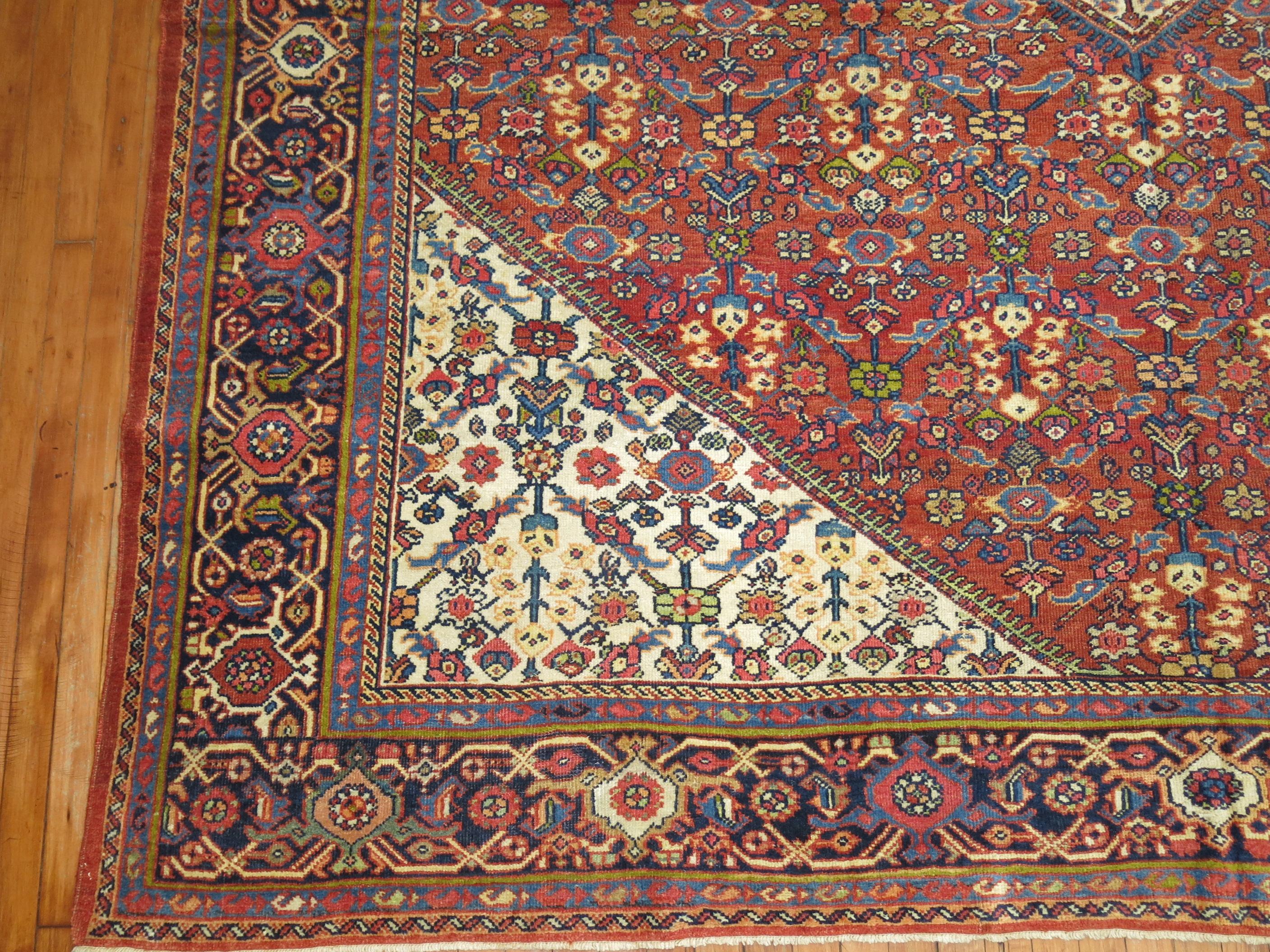 Antique Persian Mahal Rug  For Sale 3