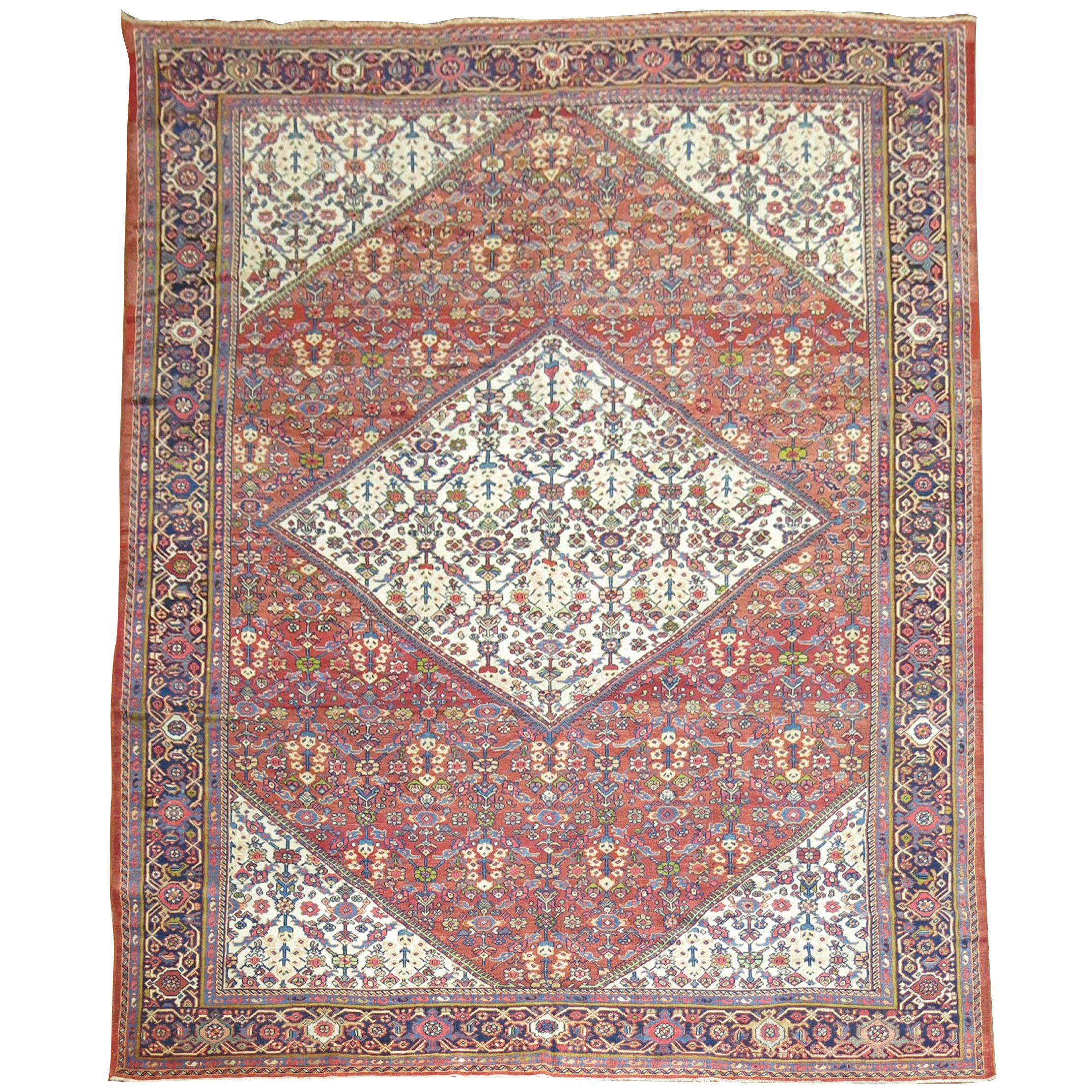 Antique Persian Mahal Rug  For Sale