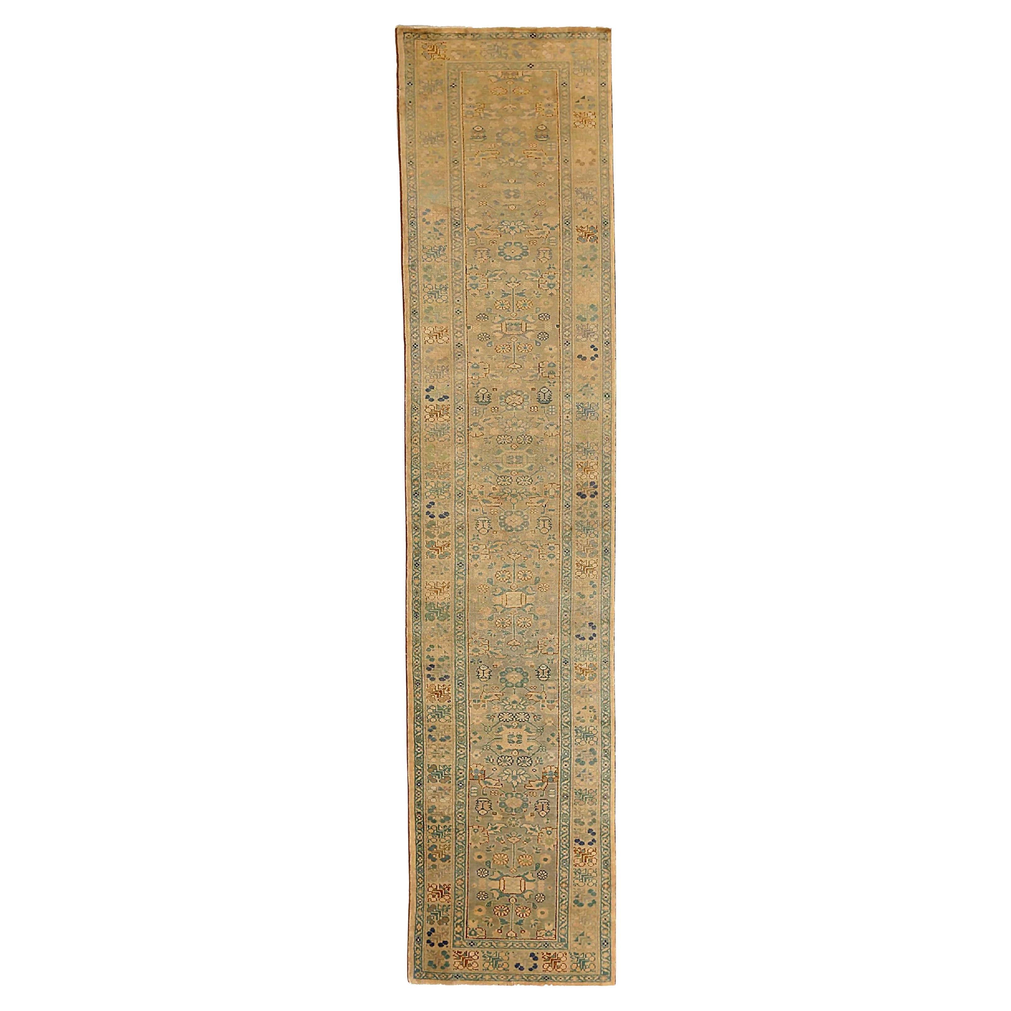 Tappeto persiano Sultanabad Rugs Circa 1940 - Lana Blu Verde Avorio 73378
