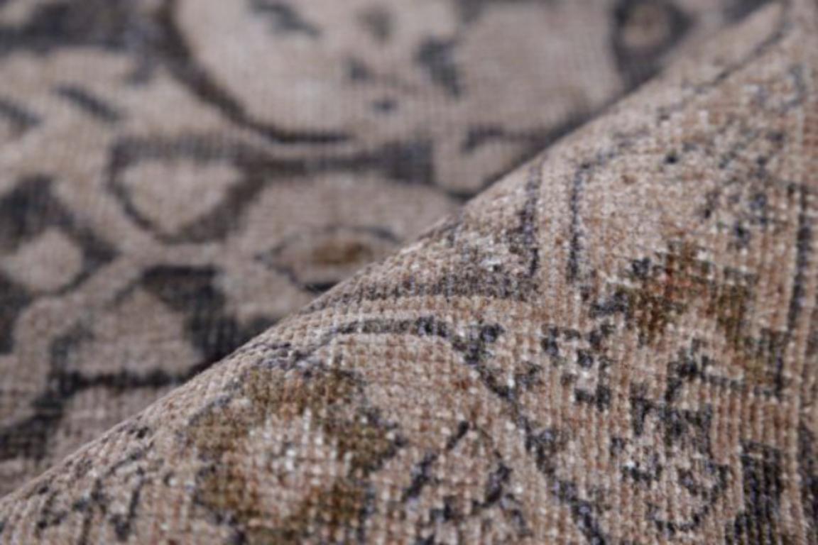 XX secolo Tappeto persiano Sultanabad Rugs - Lana Marrone Avorio - 91611 in vendita