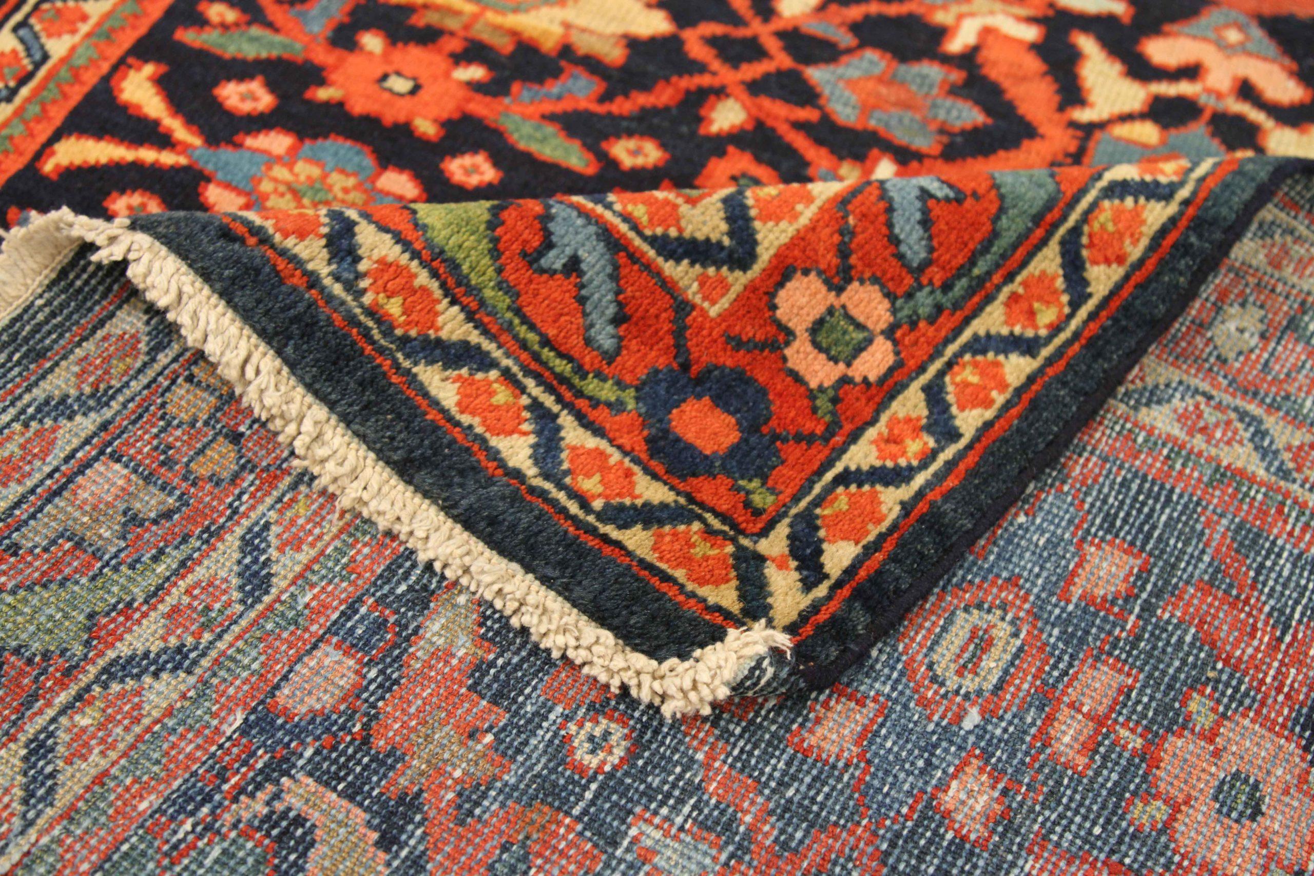 Persischer Sultanabad-Teppich aus Wolle in Marineblau 10427, Persisch (Asiatisch) im Angebot