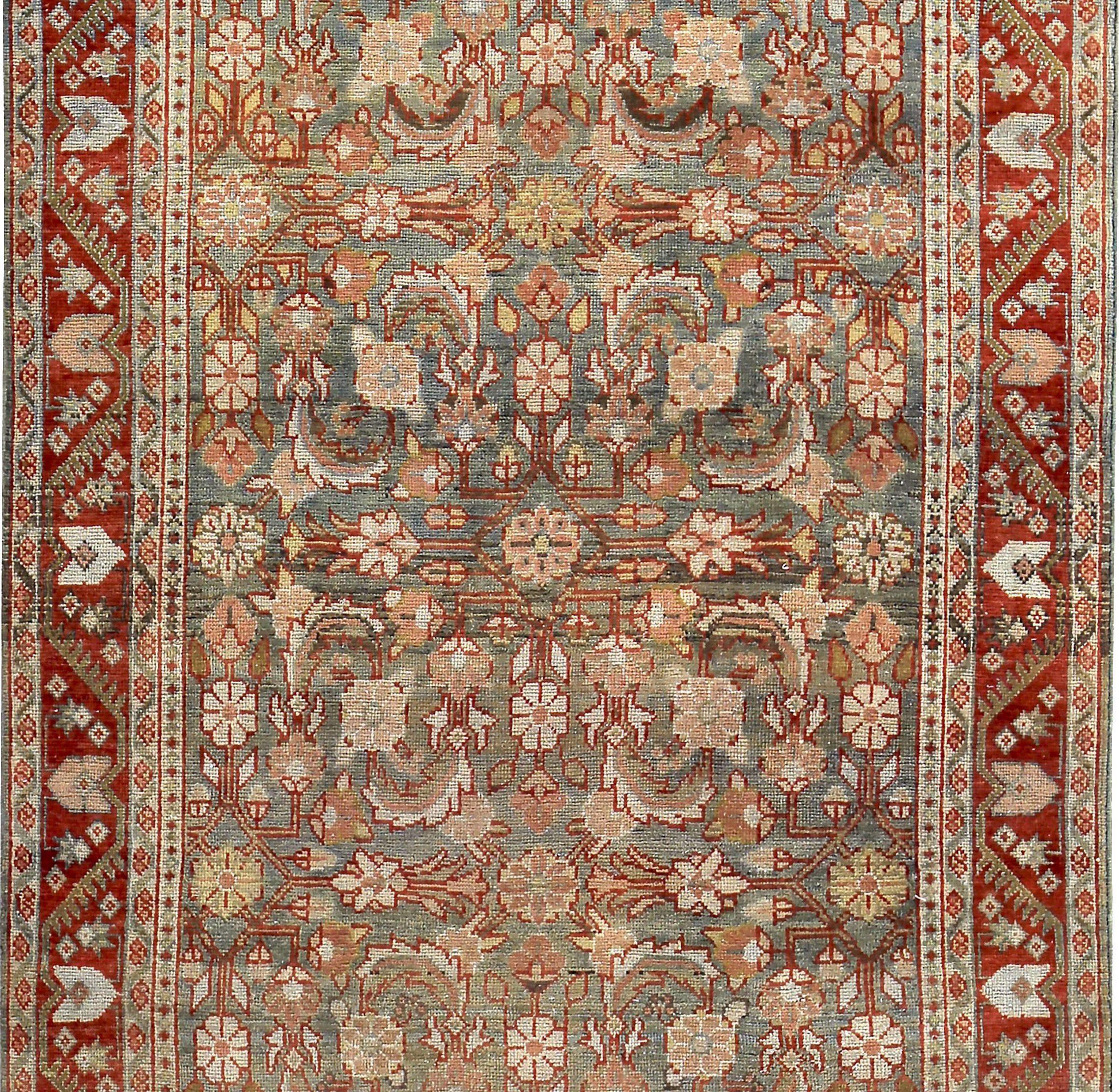 Persischer Sultanabad-Teppich Circa 1910 - Wolle Blau Elfenbein Rot Design - 89645 (Asiatisch) im Angebot