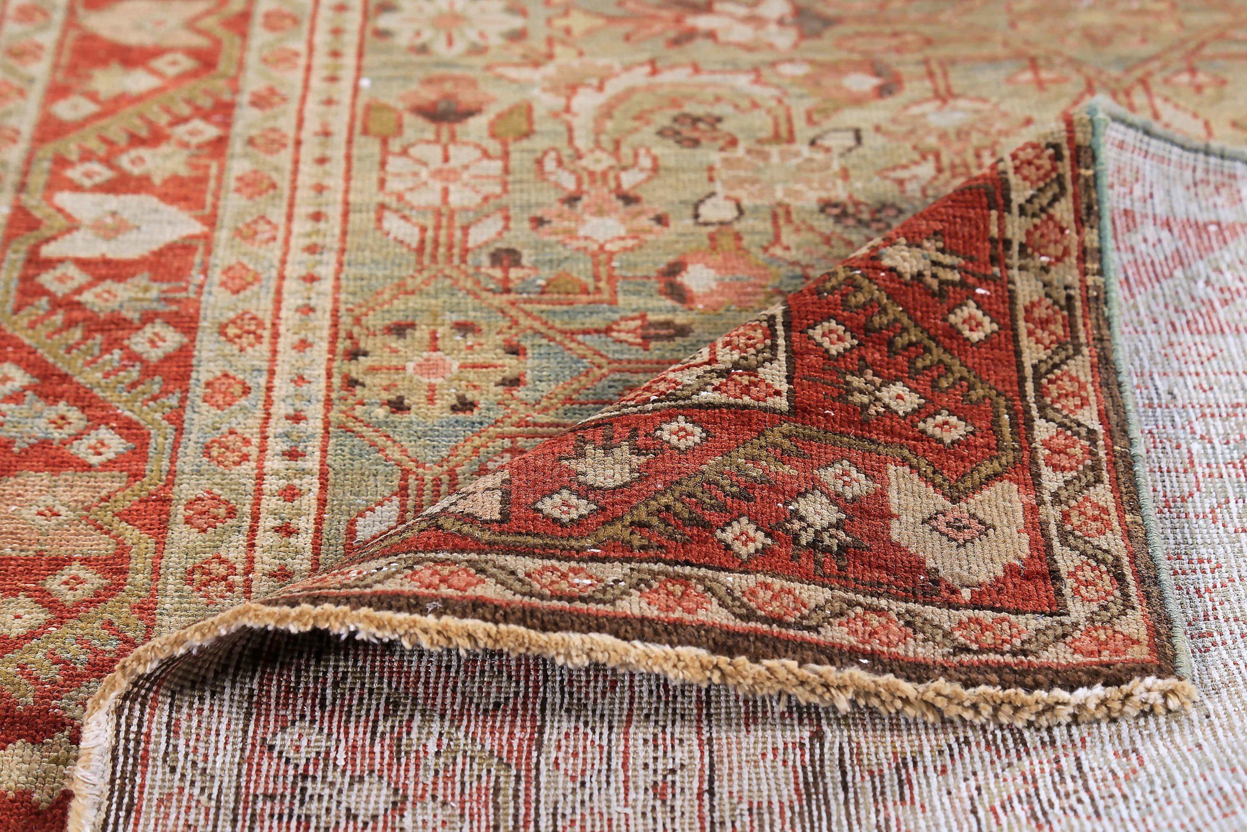 Persischer Sultanabad-Teppich Circa 1910 - Wolle Blau Elfenbein Rot Design - 89645 (20. Jahrhundert) im Angebot