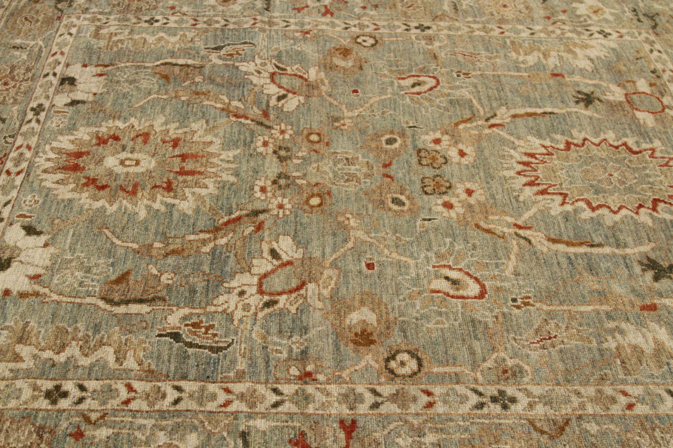 Alfombras Cuadradas Persas Sultanabad Rugs - Lana Verde Marfil Rojo - 88856 Iraquí en venta