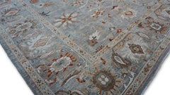 Persian Sultanabad Tan Gray Blue Wool Rug 9'10''x13'10''