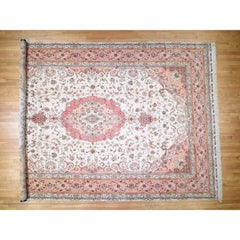 Persian Tabriz 400 Kpsi Mansion Size Wool and Silk Hand Knotted Rug