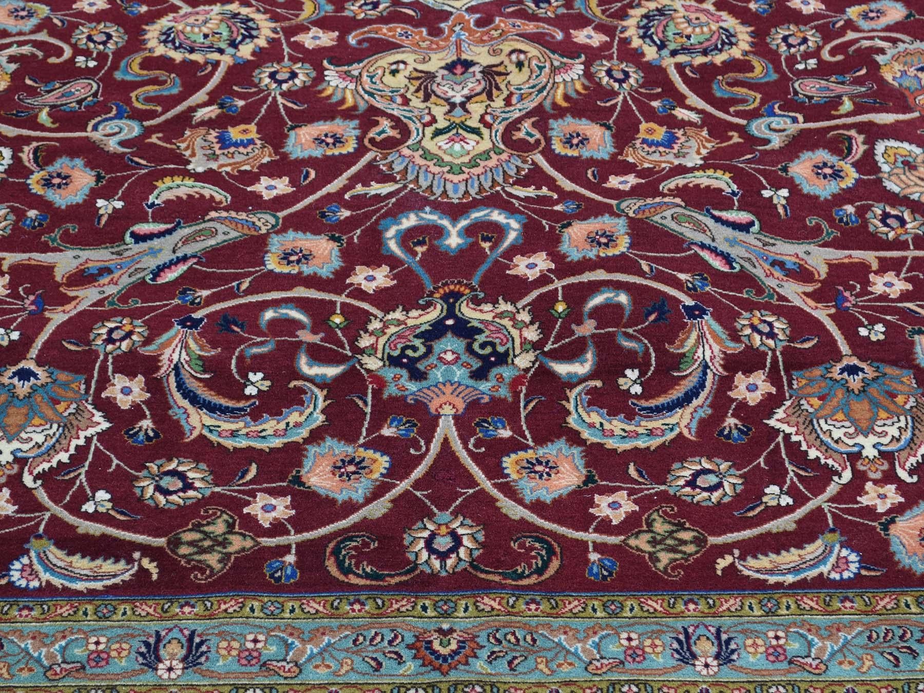 Persian Tabriz 400 Kpsi Wool and Silk Handmade Oriental Rug 2