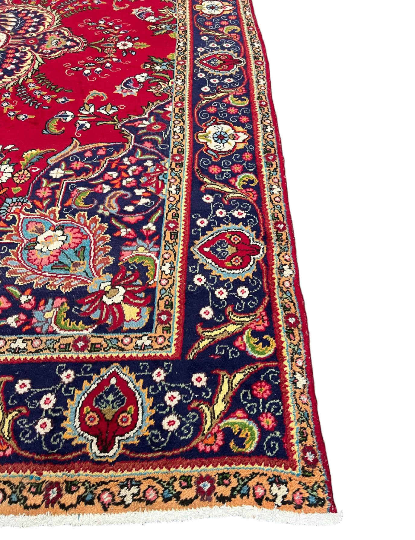 20th Century 10' x 13' Persian Tabriz Area Rug  For Sale