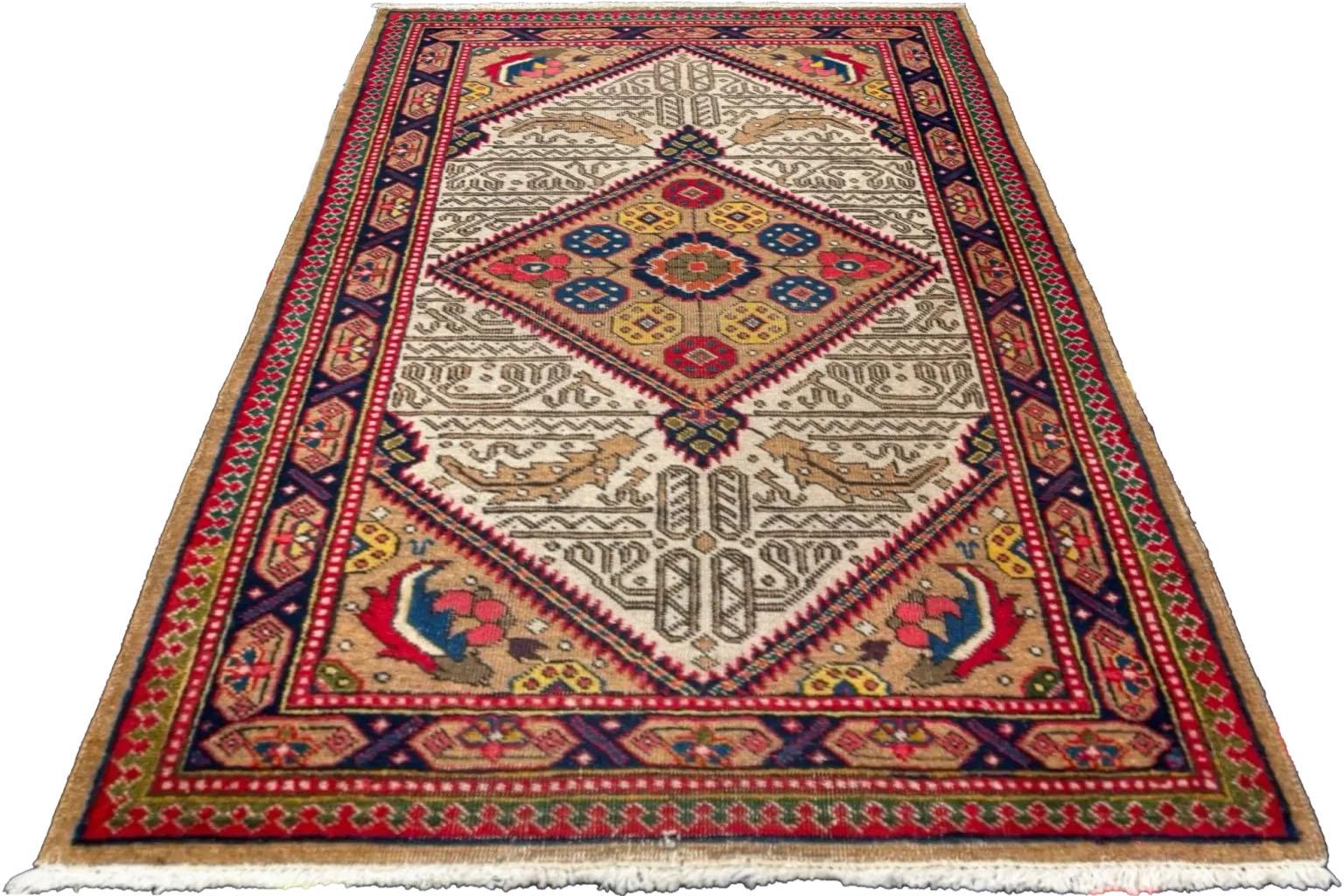 Tessuto a mano Tappeto persiano Tabriz-68787 in vendita