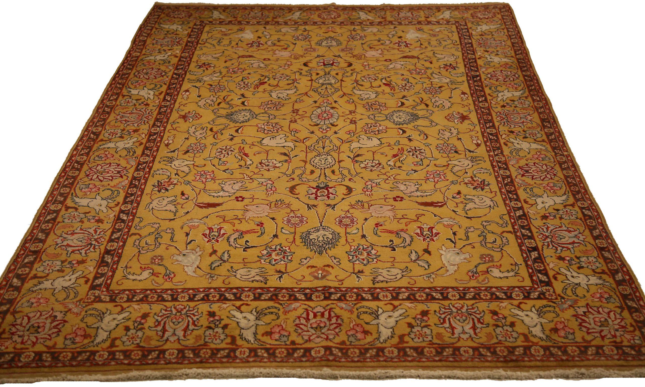 Entdecken Sie die Eleganz des persischen Täbris mit Teppichen um 1880. Dieses exklusive Design, das mit viel Liebe zum Detail entworfen wurde, ist perfekt, um Ihren Raum zu verschönern.