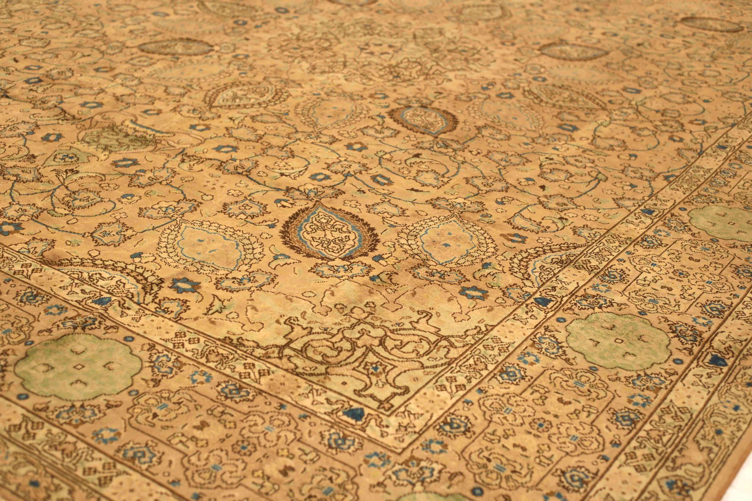 Asiatico Persian Tabriz Area Rugs - 16073 in vendita