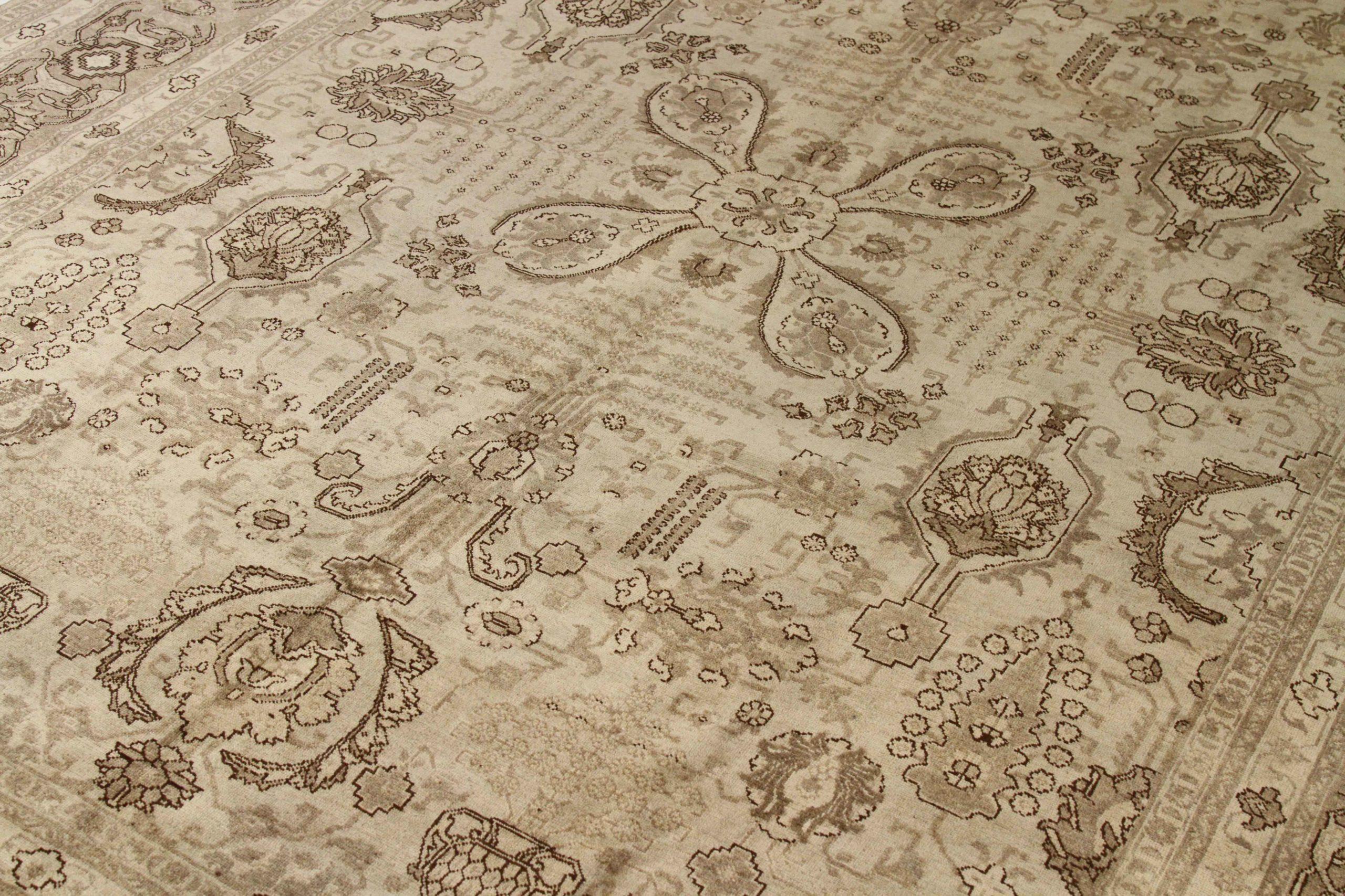 Asiatico Persian Tabriz Area Rugs - 16296 in vendita