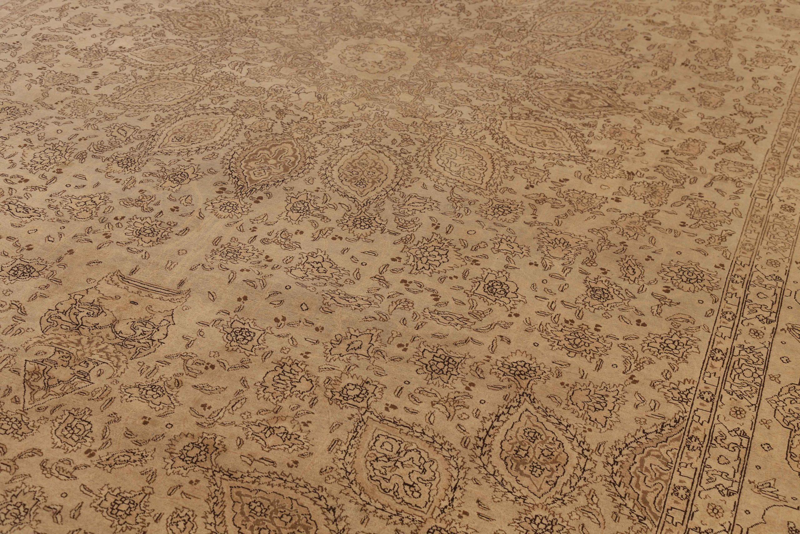 Asian Persian Tabriz Area Rugs Circa 1880 - 68036 For Sale