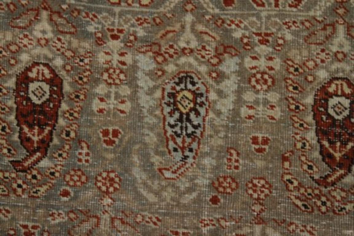 Persische Täbris Teppiche - Wolle Braun Elfenbein Rot Design - 91752 (18. Jahrhundert und früher) im Angebot