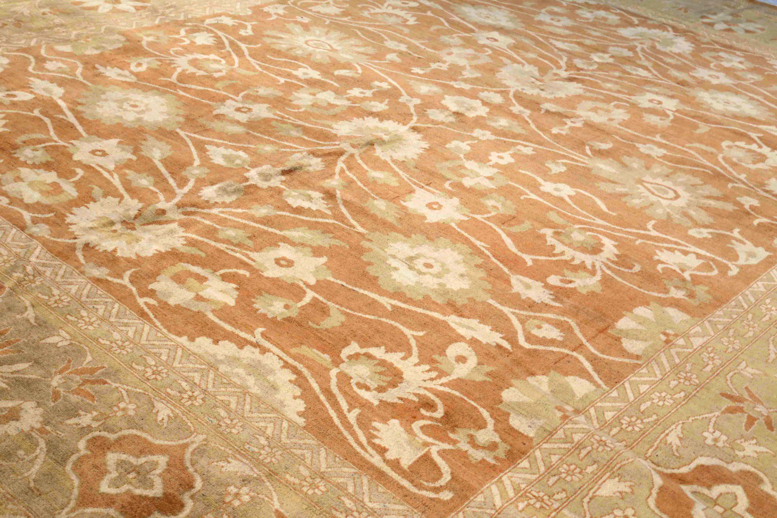 Asiatico Tappeti persiani Tabriz - Lana Verde Avorio Rosso 71966 in vendita
