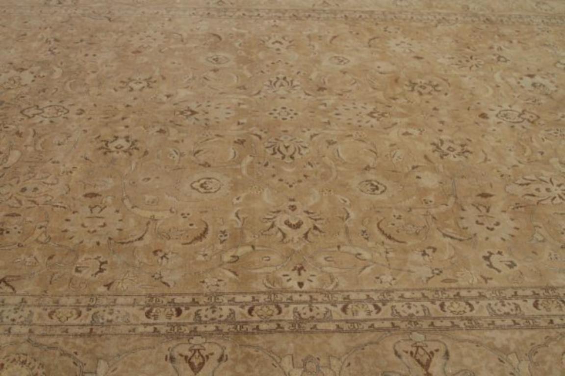 Asiatico Tappeti persiani Tabriz Circa 1880 - Lana Avorio Taupe Design - 91753 in vendita