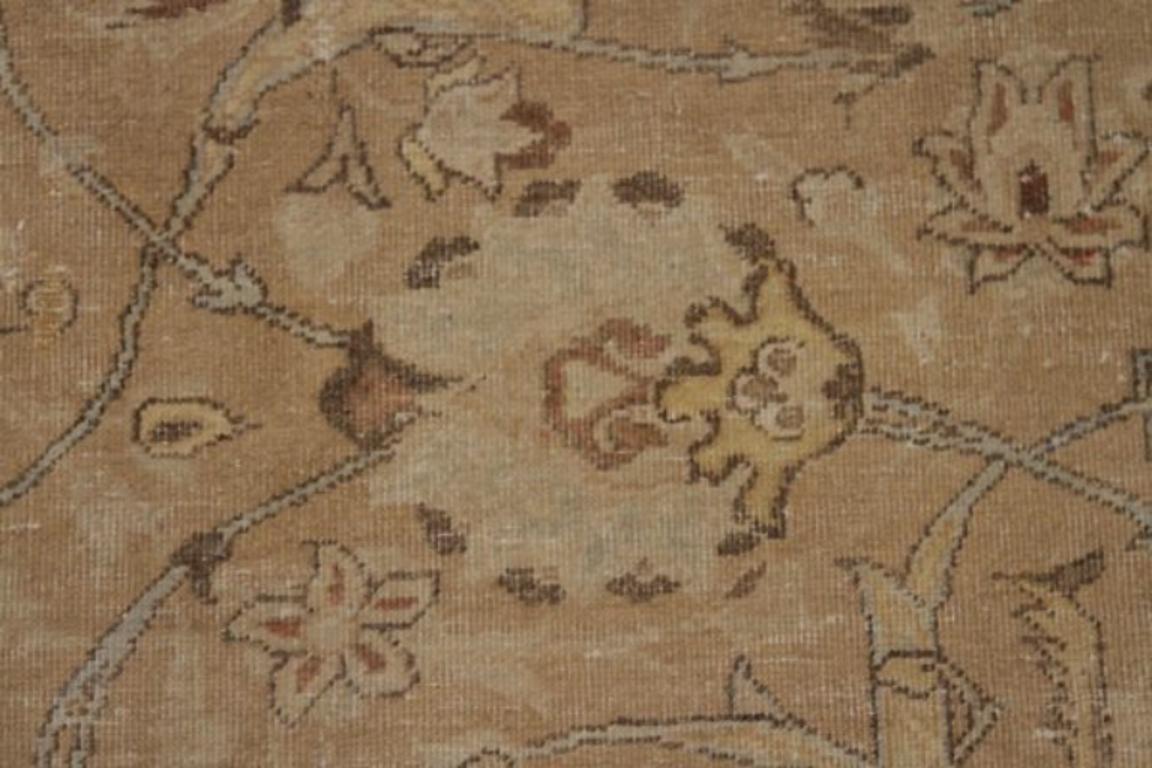 Tappeti persiani Tabriz Circa 1880 - Lana Avorio Taupe Design - 91753 In condizioni ottime in vendita a Dallas, TX