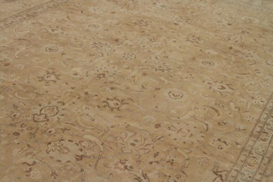 XX secolo Tappeti persiani Tabriz Circa 1880 - Lana Avorio Taupe Design - 91753 in vendita