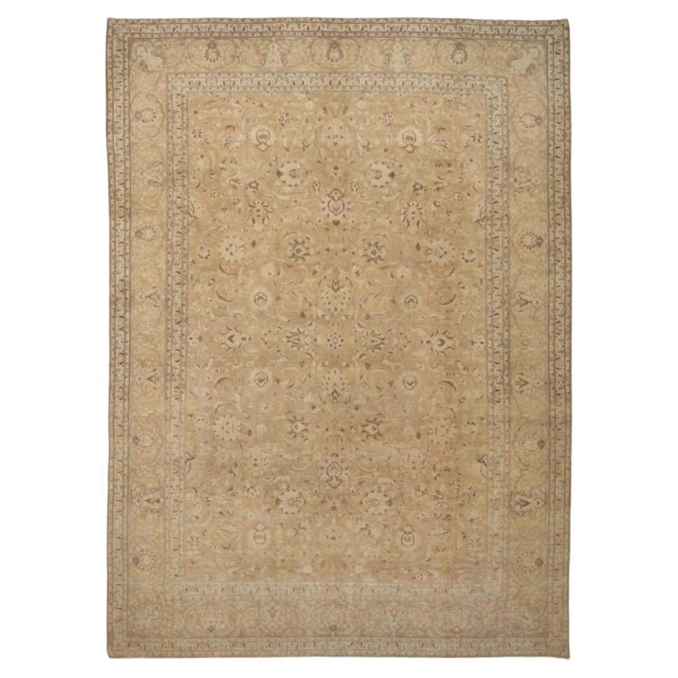 Tappeti persiani Tabriz Circa 1880 - Lana Avorio Taupe Design - 91753