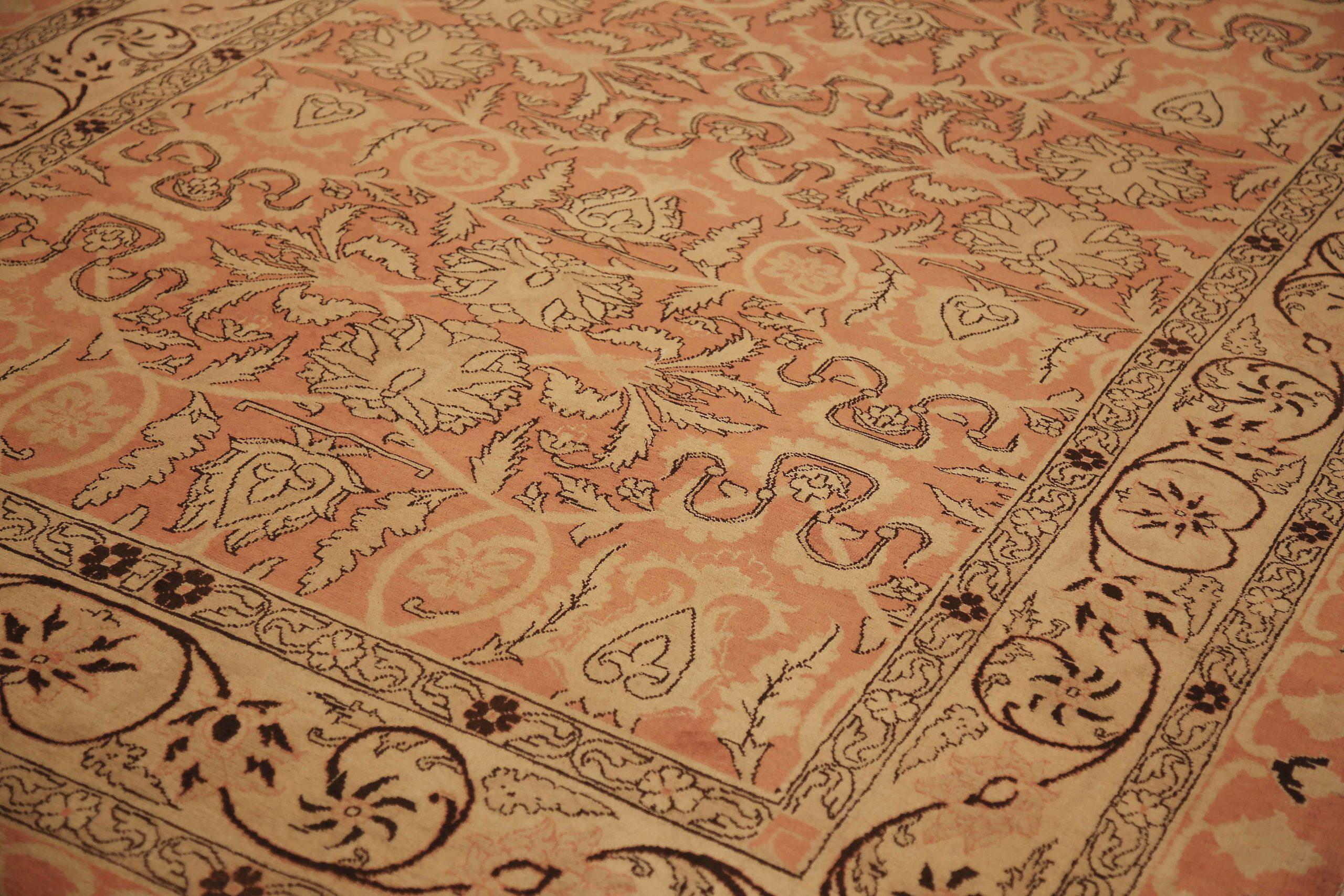 Asiatico Tappeti persiani Tabriz - Lana Avorio Rosa 10634 in vendita