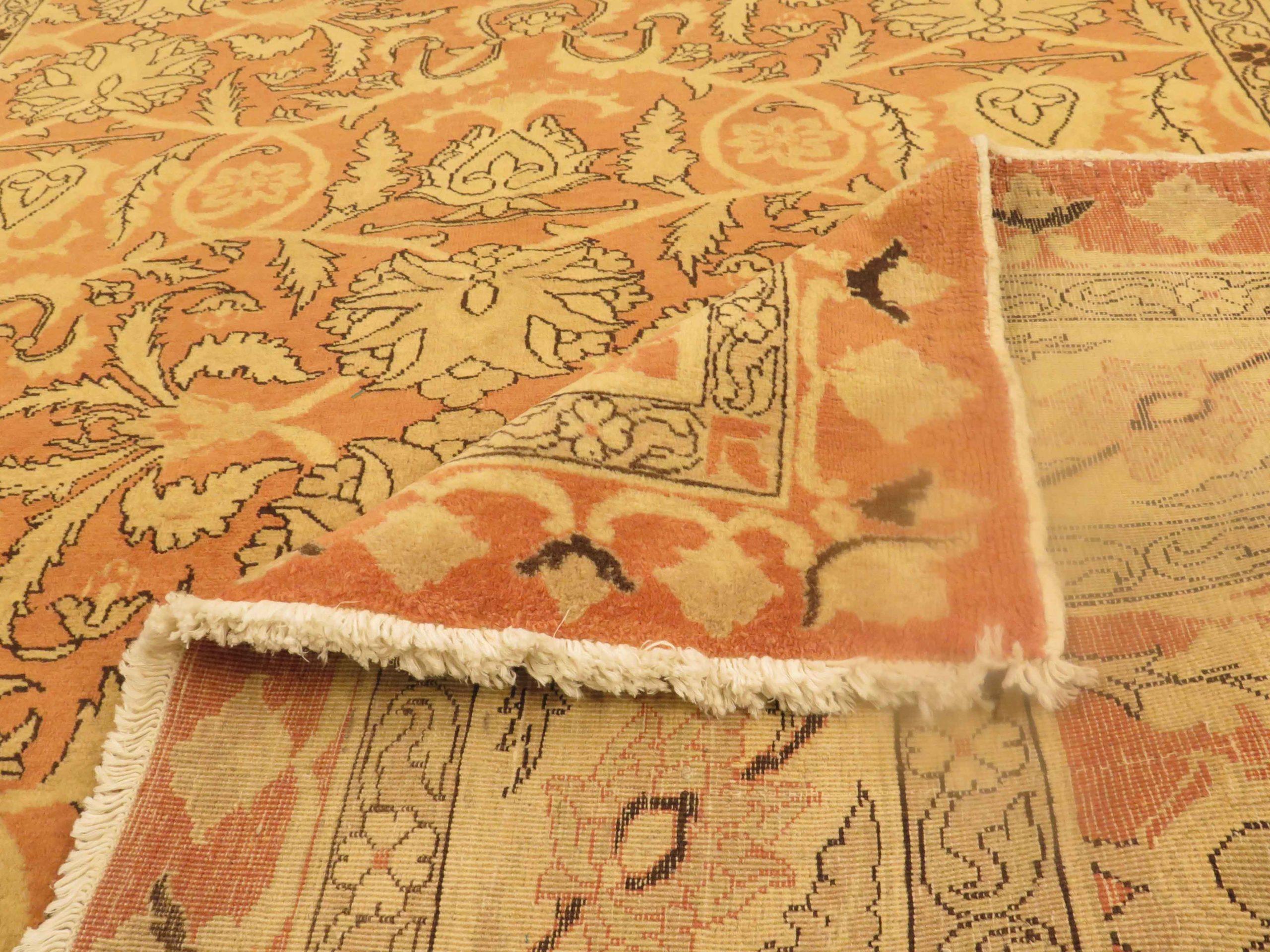 Tappeti persiani Tabriz - Lana Avorio Rosa 10634 In condizioni ottime in vendita a Dallas, TX
