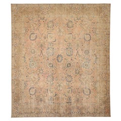 Tappeti persiani Tabriz - Lana Blu Navy Rosa - 91763