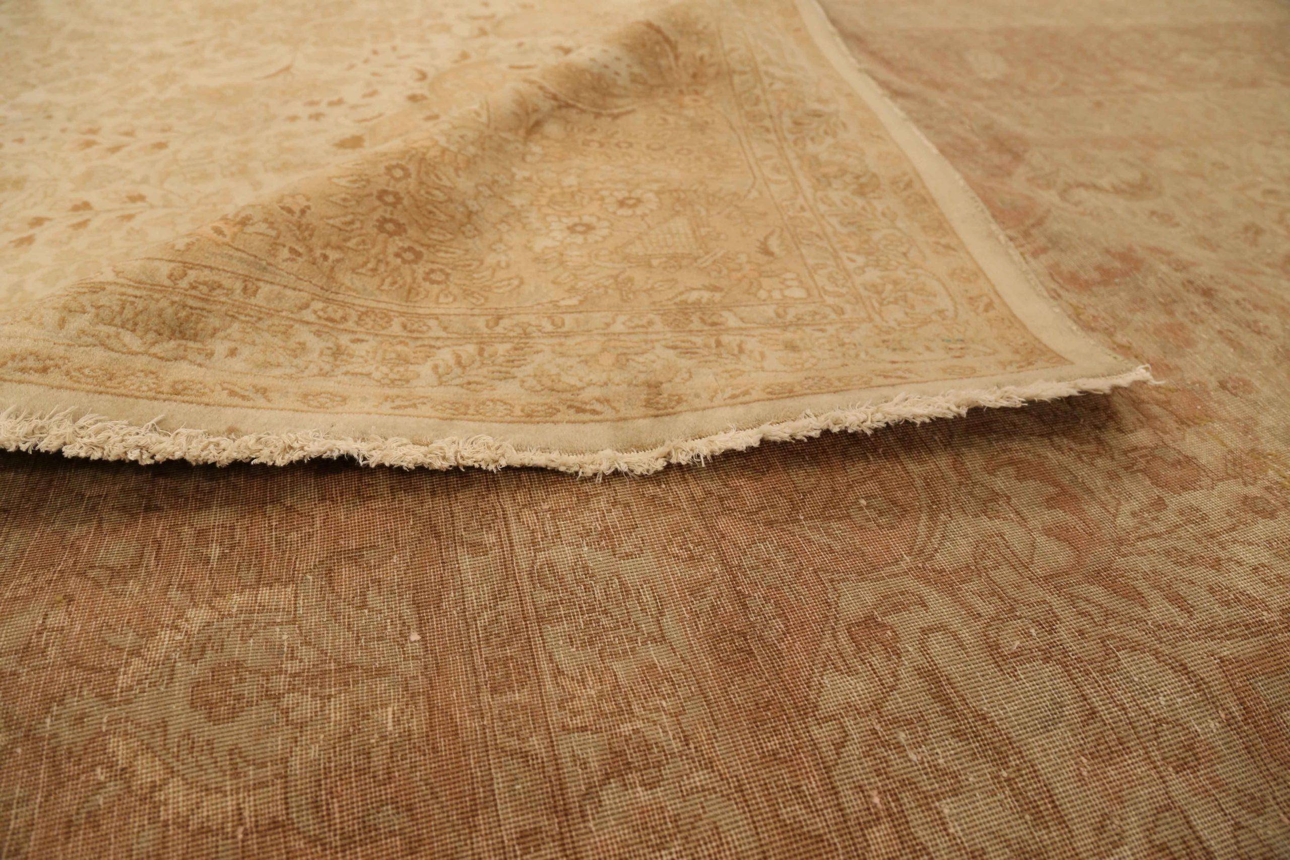 Tappeti persiani Tabriz Circa 1910 - Lana Marrone Avorio 71671 In condizioni ottime in vendita a Dallas, TX
