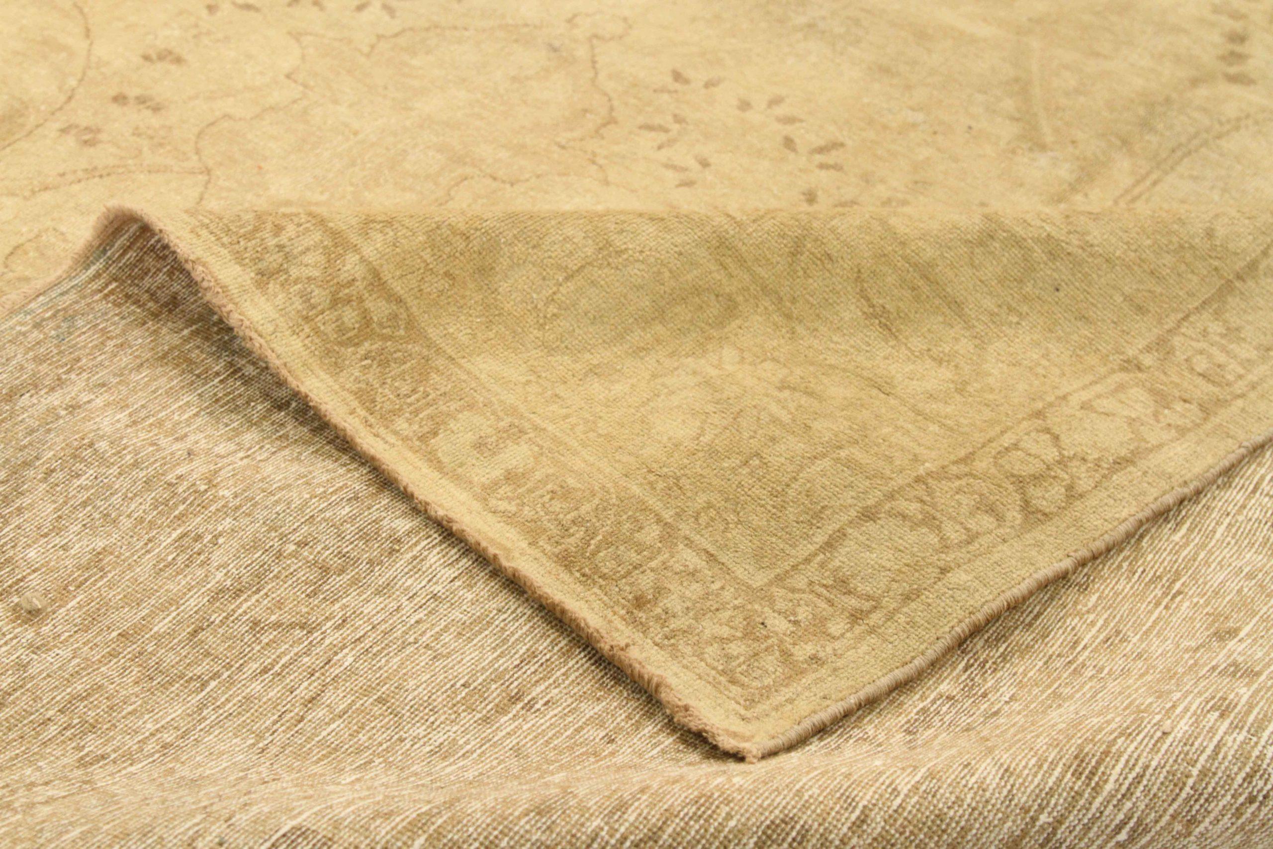 Tappeti persiani Tabriz Circa 1910 - Lana Marrone Avorio Design - 75542 In condizioni ottime in vendita a Dallas, TX