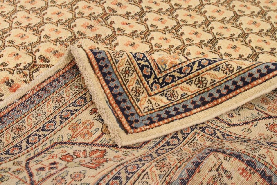Persische Täbris Teppiche CIRCA 1910 - Wolle Braun Elfenbein Rot 72012 im Zustand „Hervorragend“ im Angebot in Dallas, TX