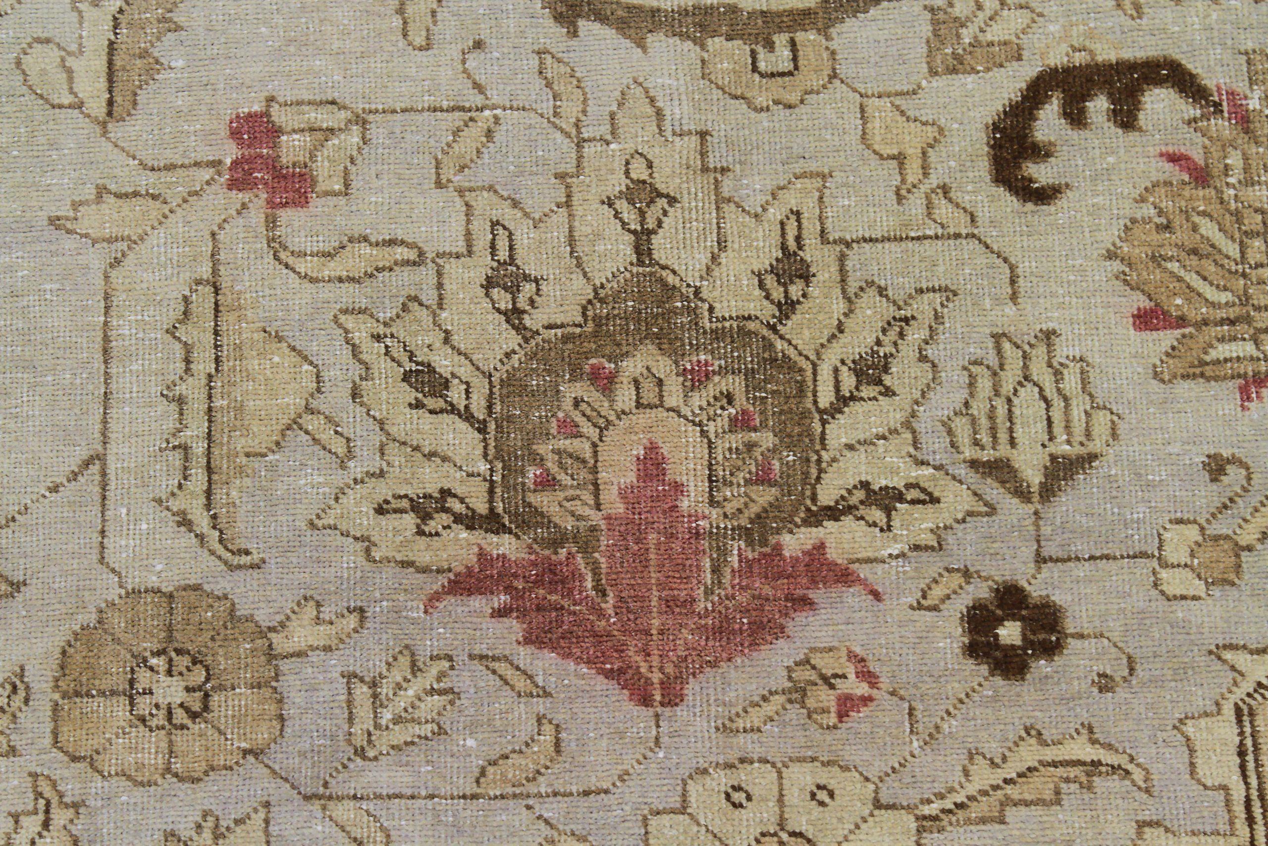 XX secolo Tappeti persiani Tabriz Circa 1910 - Lana Avorio Taupe Design - 89701 in vendita