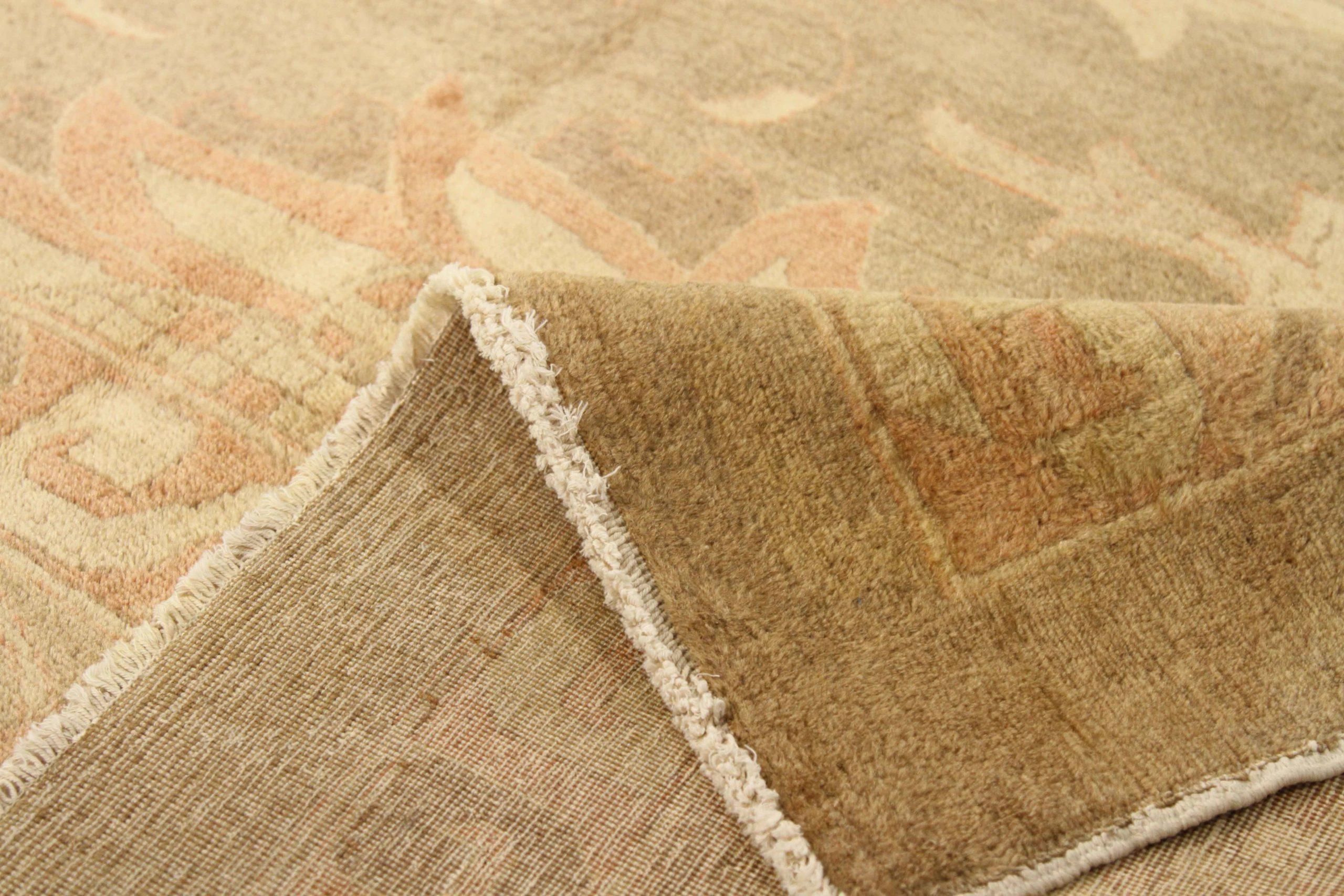 Tappeti persiani Tabriz Circa 1940 - Lana Avorio Rosa Taupe 71736 In condizioni ottime in vendita a Dallas, TX