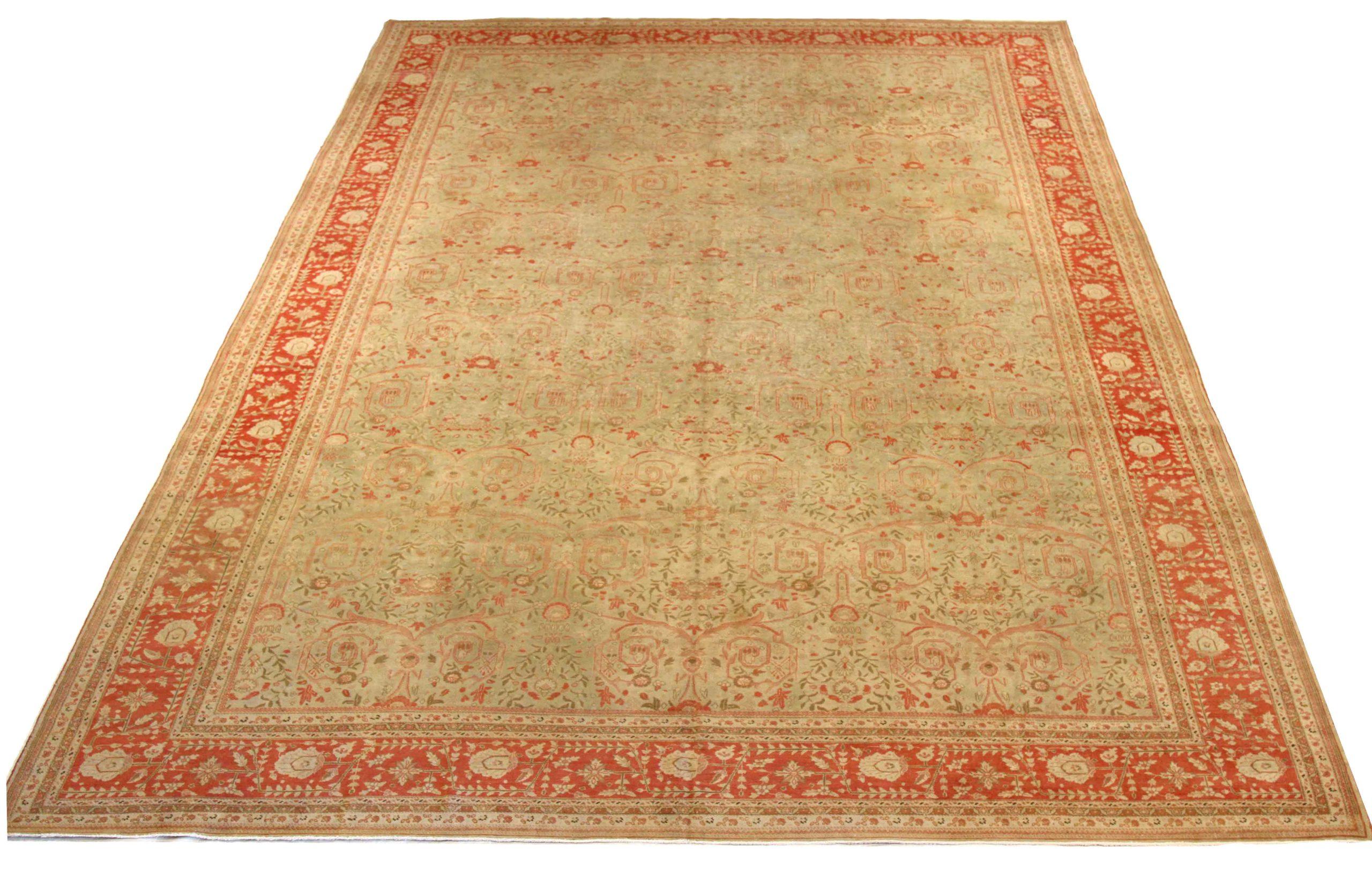 Entdecken Sie die Eleganz der persischen Tabriz Teppiche mit Area Rugs. Dieses exklusive Design, das mit viel Liebe zum Detail entworfen wurde, ist perfekt, um Ihren Raum zu verschönern.