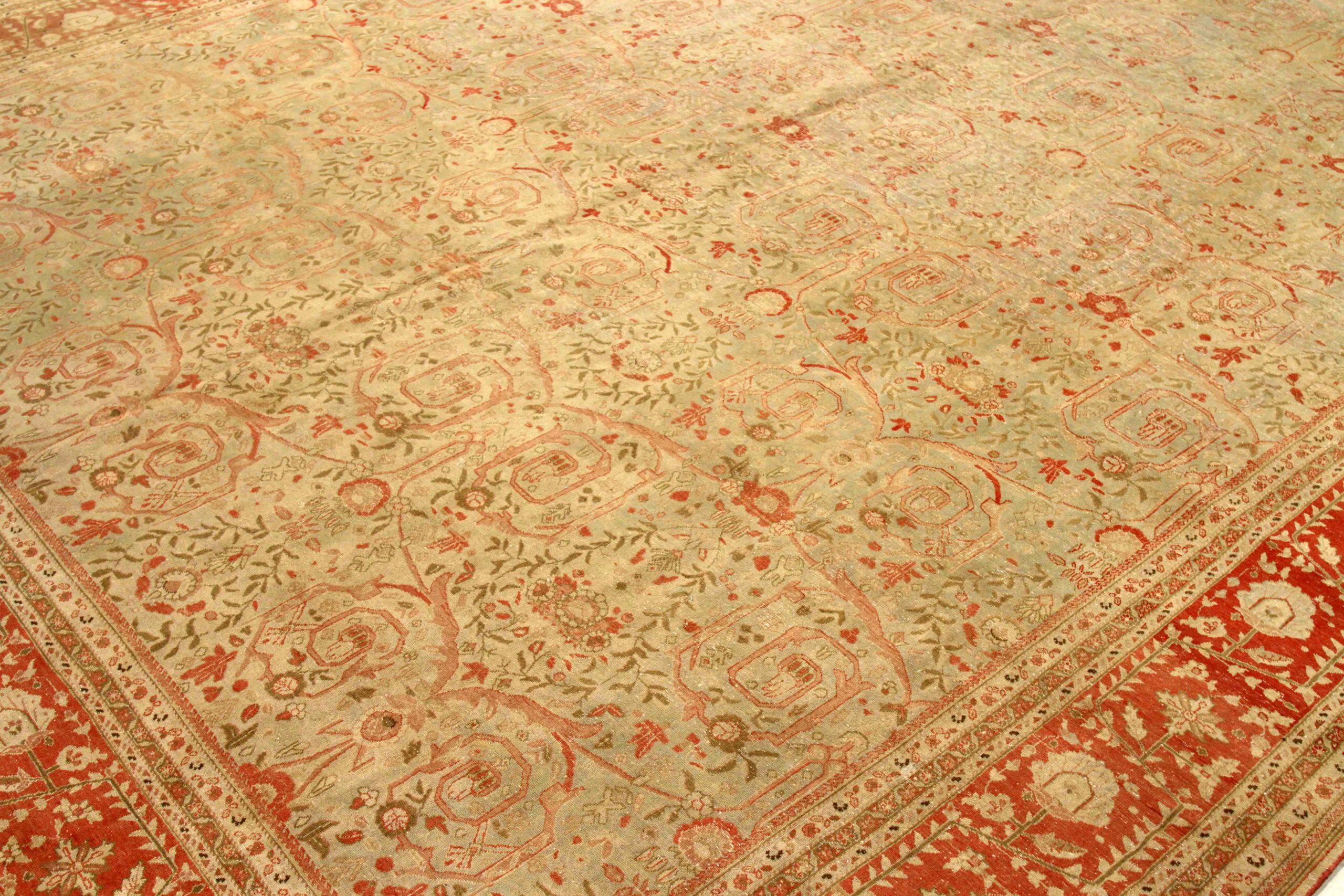 Persian Tabriz Area Rugs - 54124 (Persisch) im Angebot