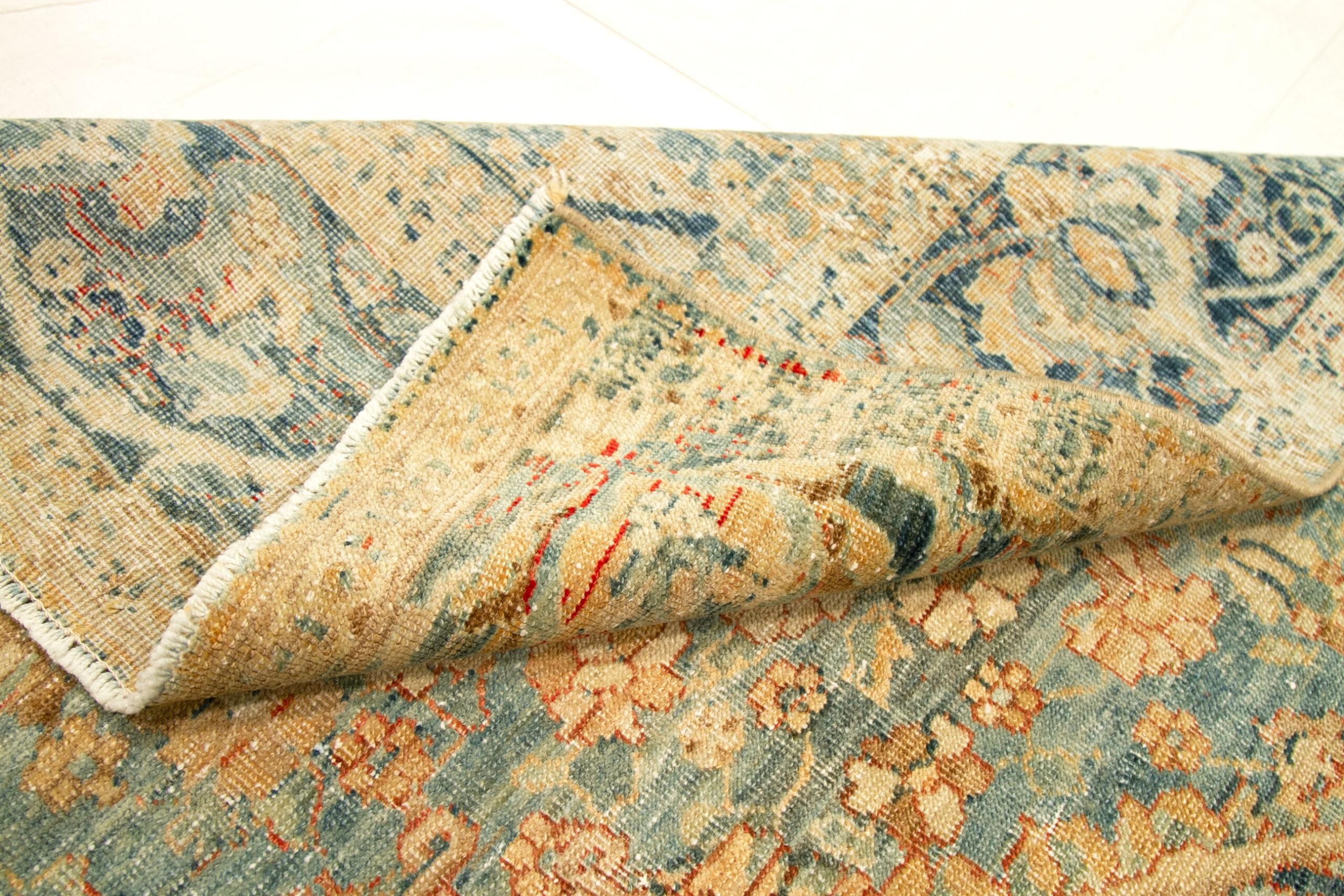 Tappeti persiani Tabriz - Lana Nero Blu Avorio Arancione - 92695 In condizioni ottime in vendita a Dallas, TX