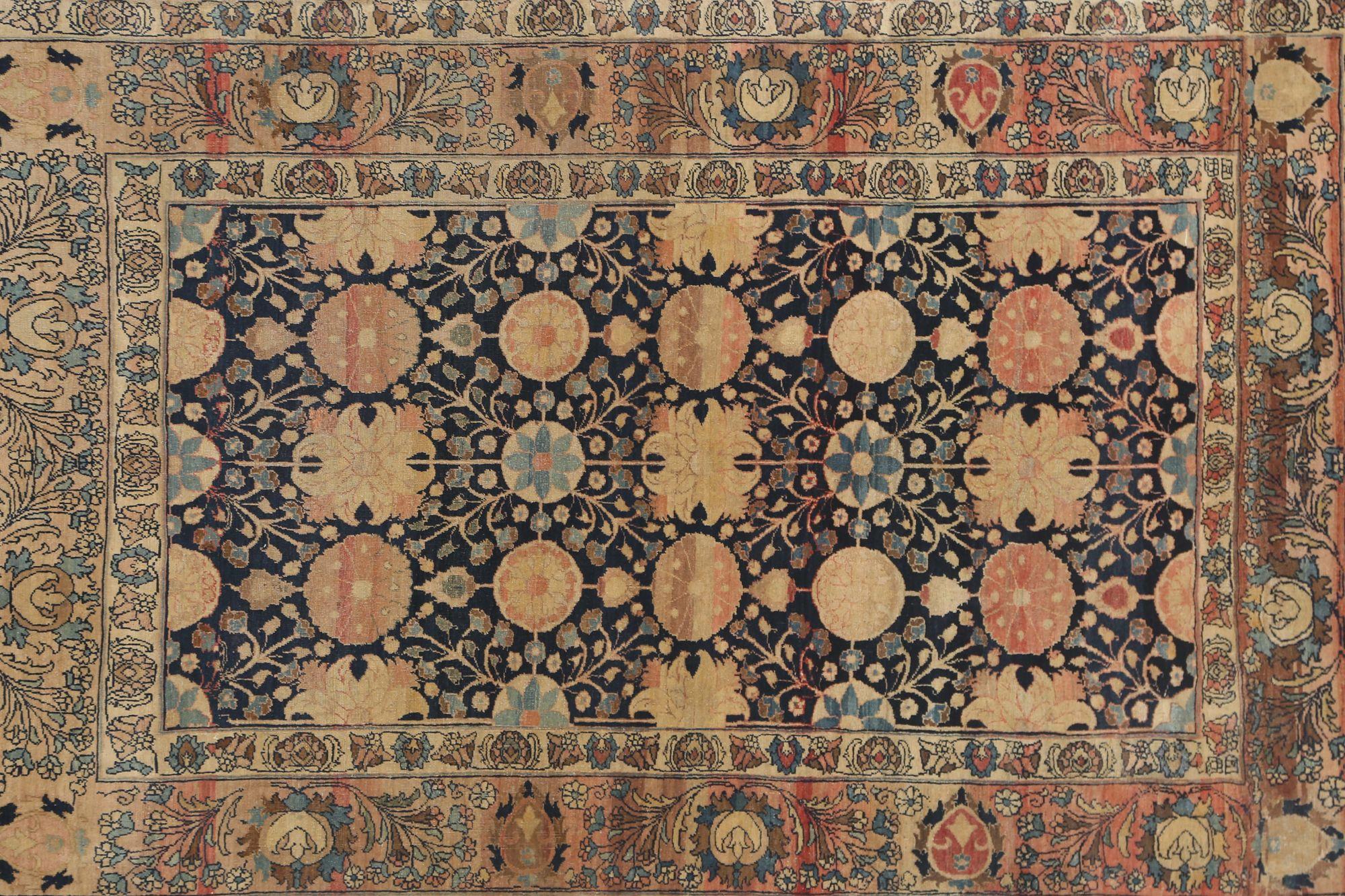 Tappeti persiani Tabriz - Lana Nero Avorio Rosso Taupe Design - 97975 In condizioni ottime in vendita a Dallas, TX