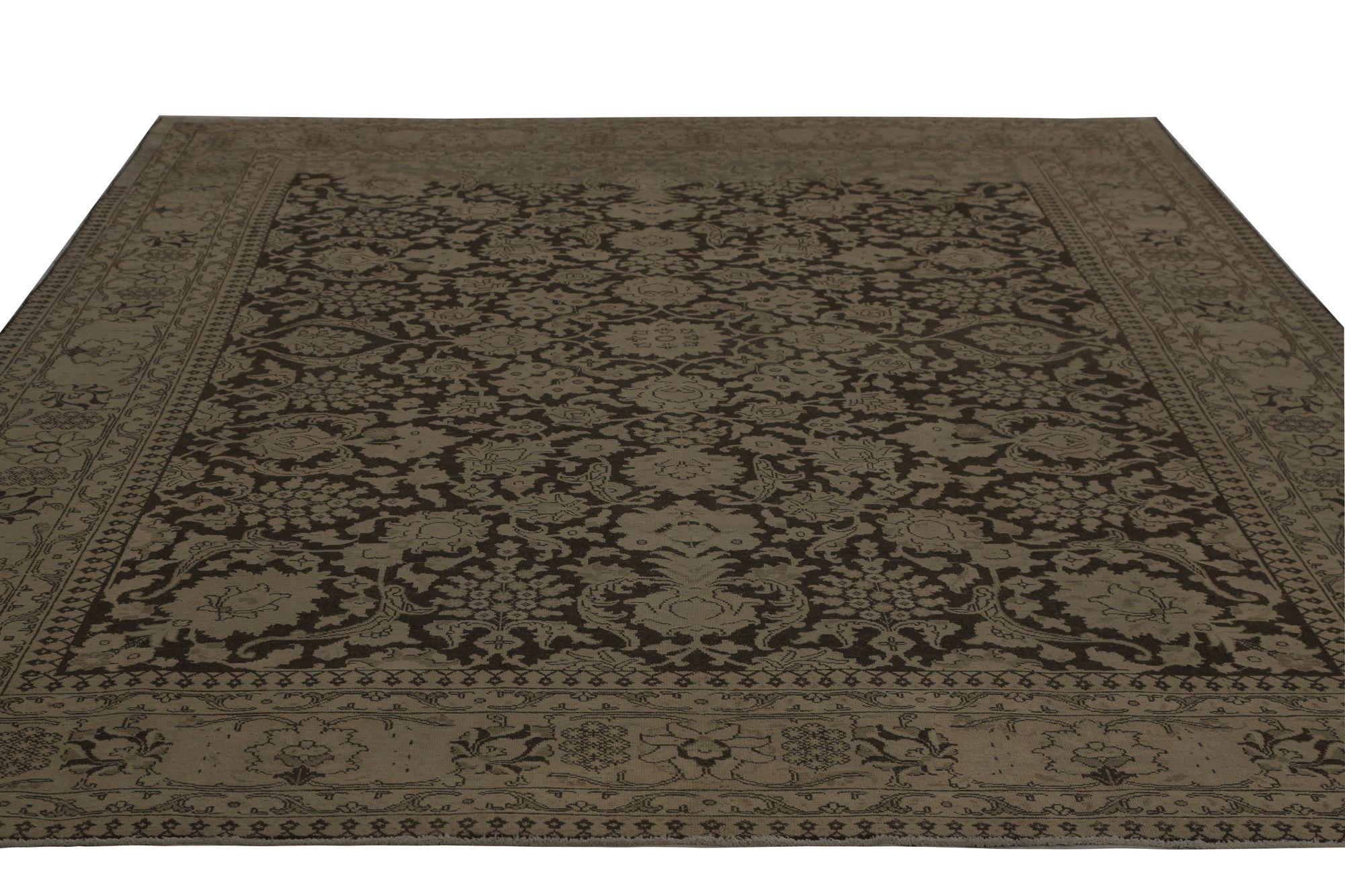 Iracheno Tappeti persiani Tabriz - Design marrone in lana - 96872 in vendita