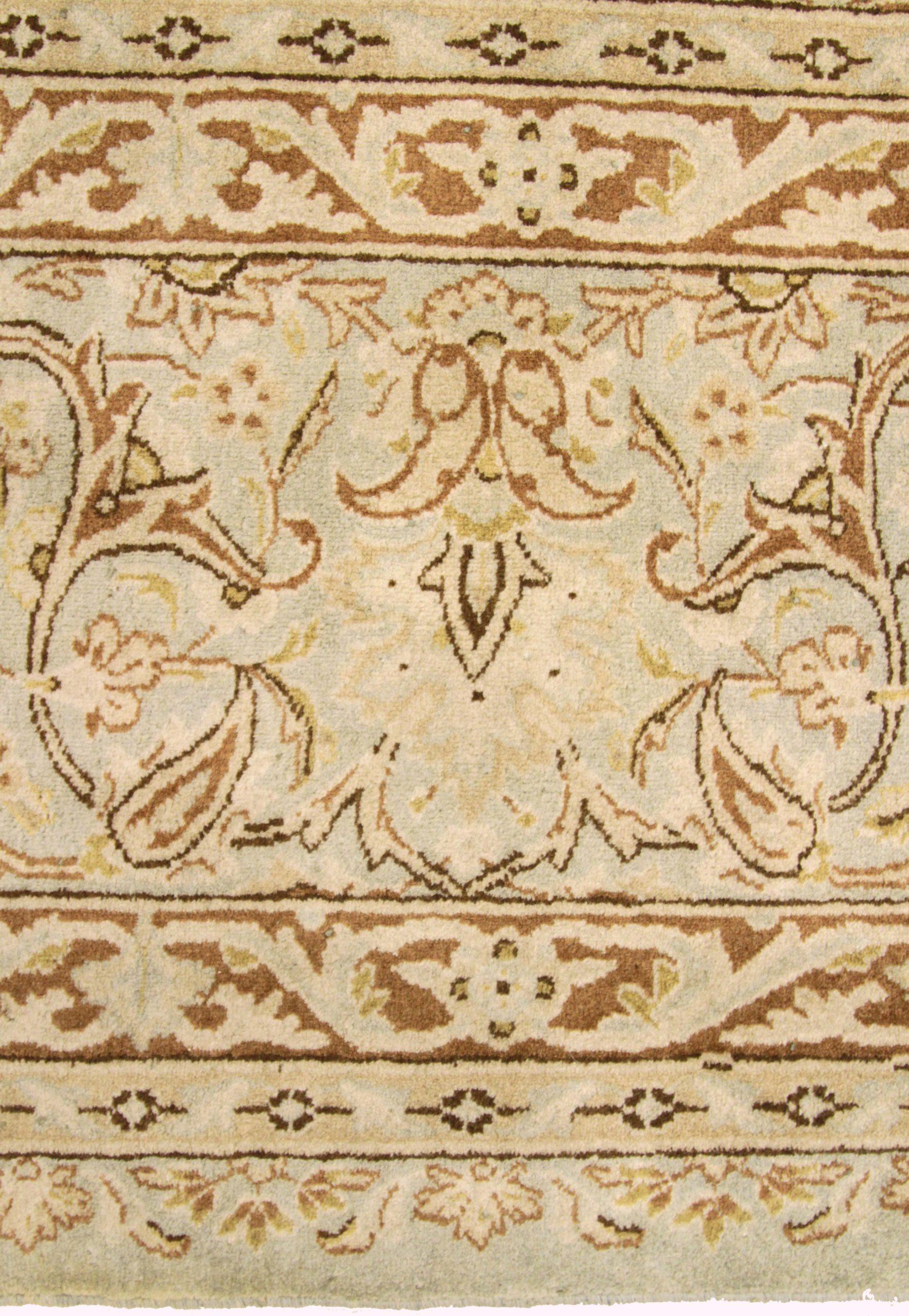 Tappeti persiani Tabriz - Disegno in lana marrone avorio - 75870 In condizioni ottime in vendita a Dallas, TX
