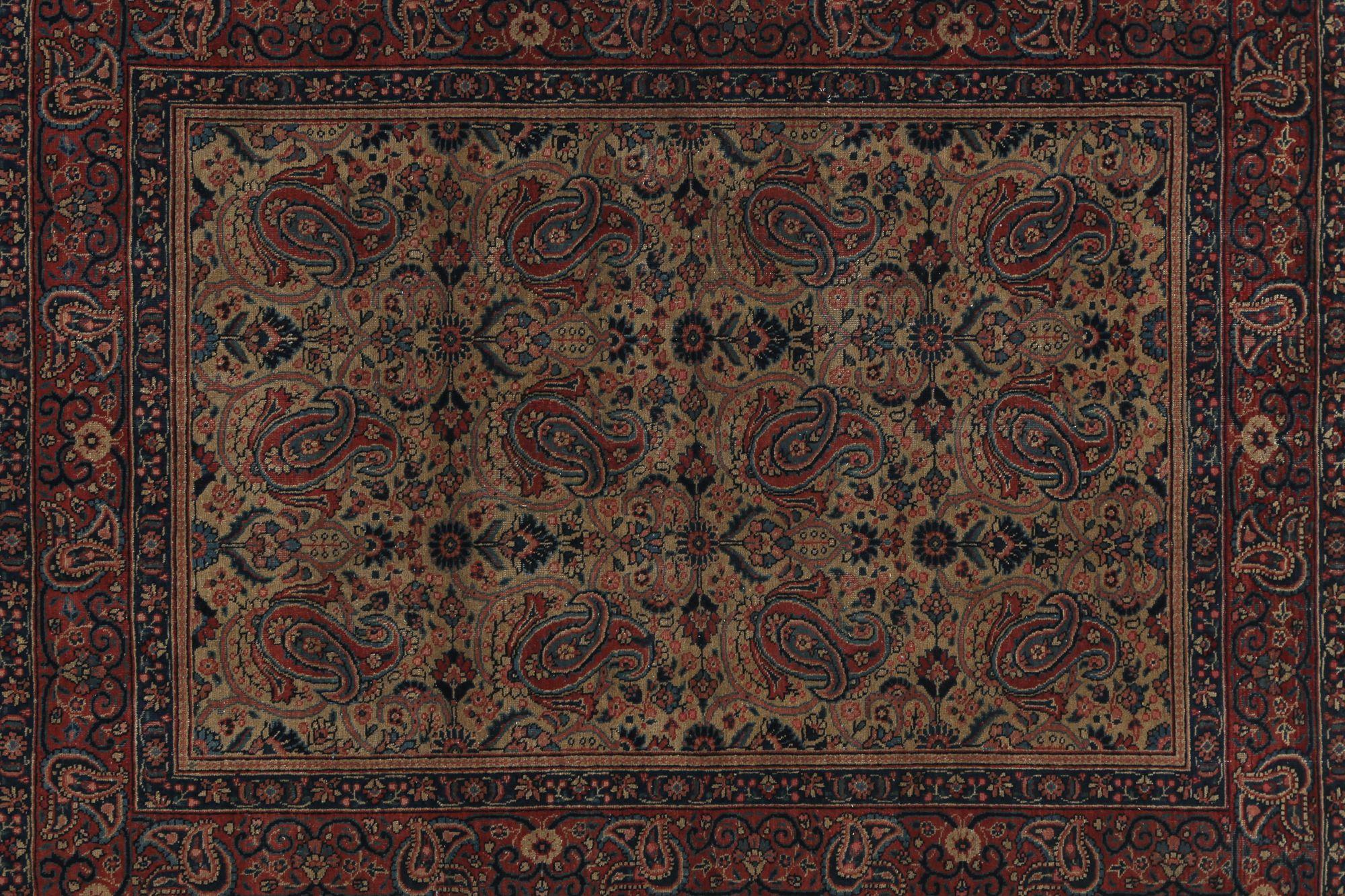 Tappeti persiani Tabriz - Lana Marrone Rosso Taupe Design - 98002 In condizioni ottime in vendita a Dallas, TX