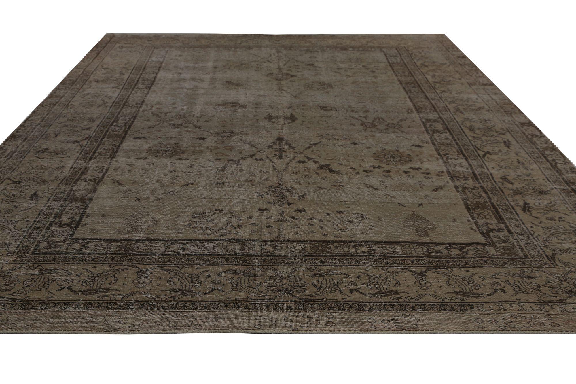 Iracheno Tappeti persiani Tabriz - Lana Marrone Taupe Design - 96834 in vendita