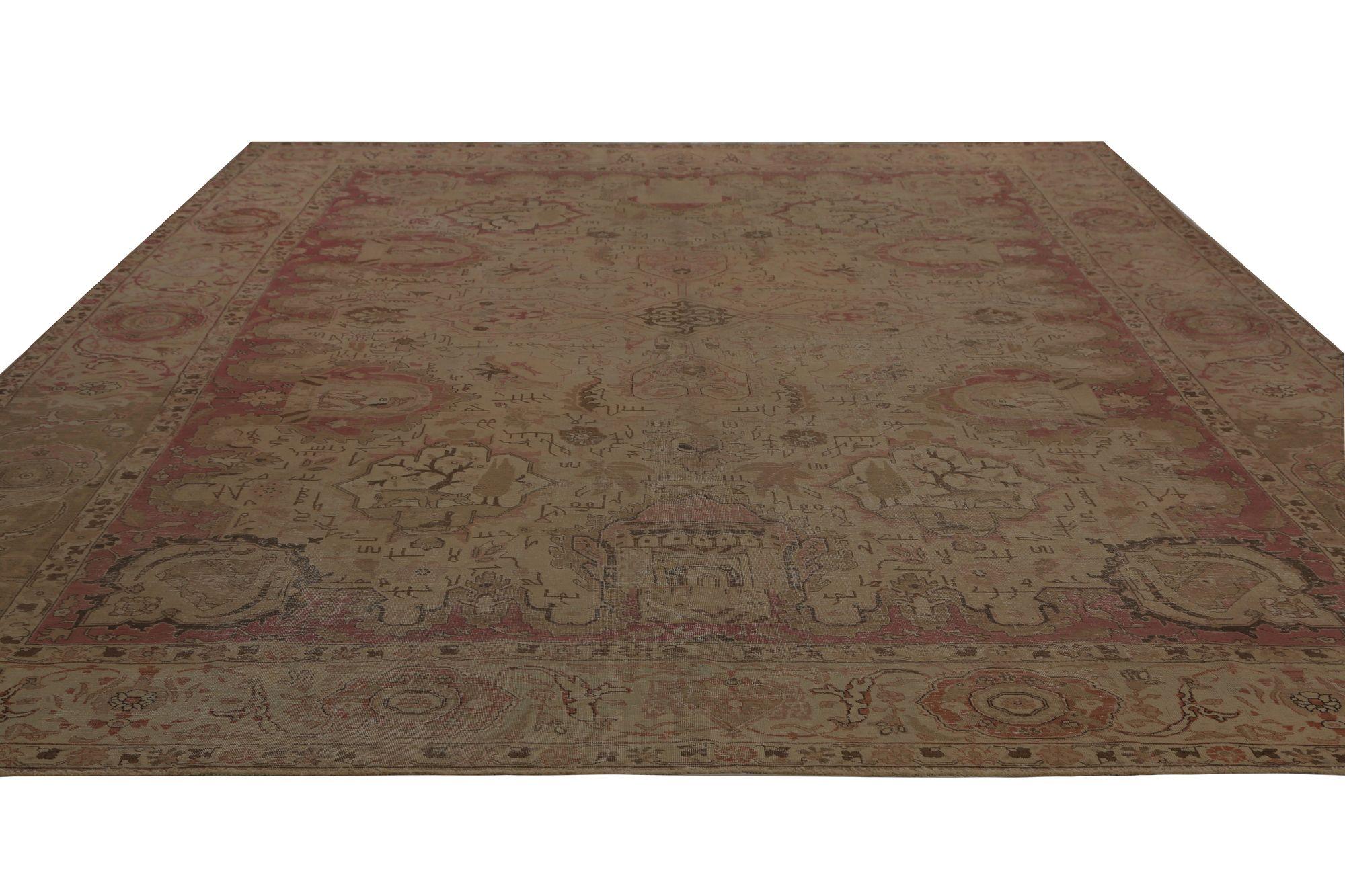 Iracheno Tappeti persiani Tabriz - Lana Marrone Taupe Design - 97231 in vendita