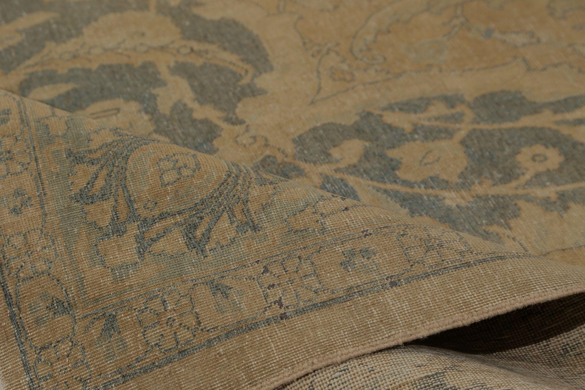 XX secolo Tappeti persiani Tabriz - Lana Marrone Taupe Design - 97818 in vendita