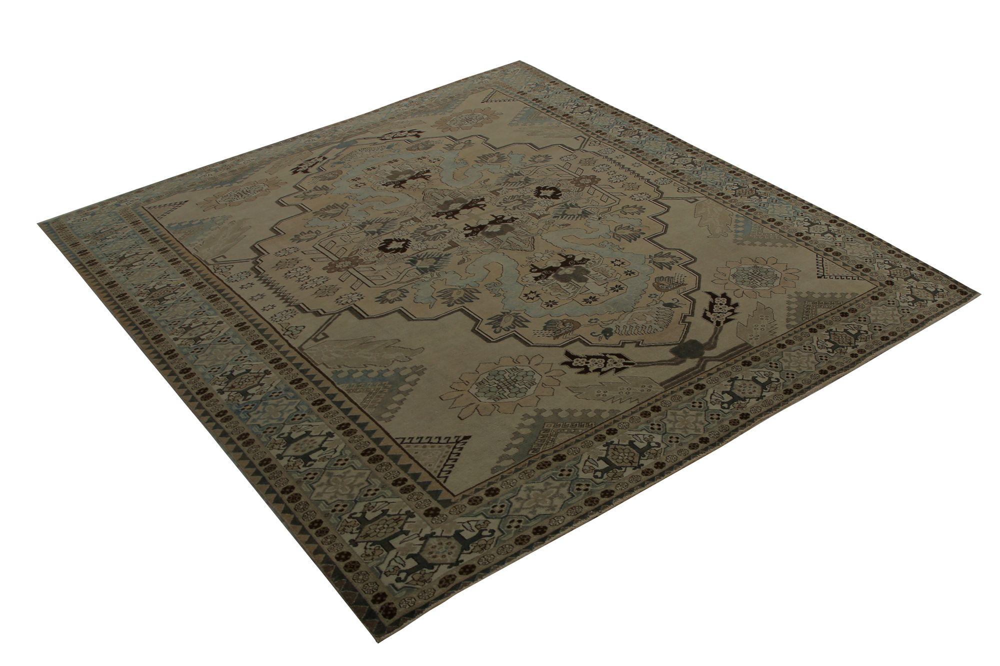 Iracheno Tappeti persiani Tabriz - Lana Marrone Taupe Design - 97834 in vendita