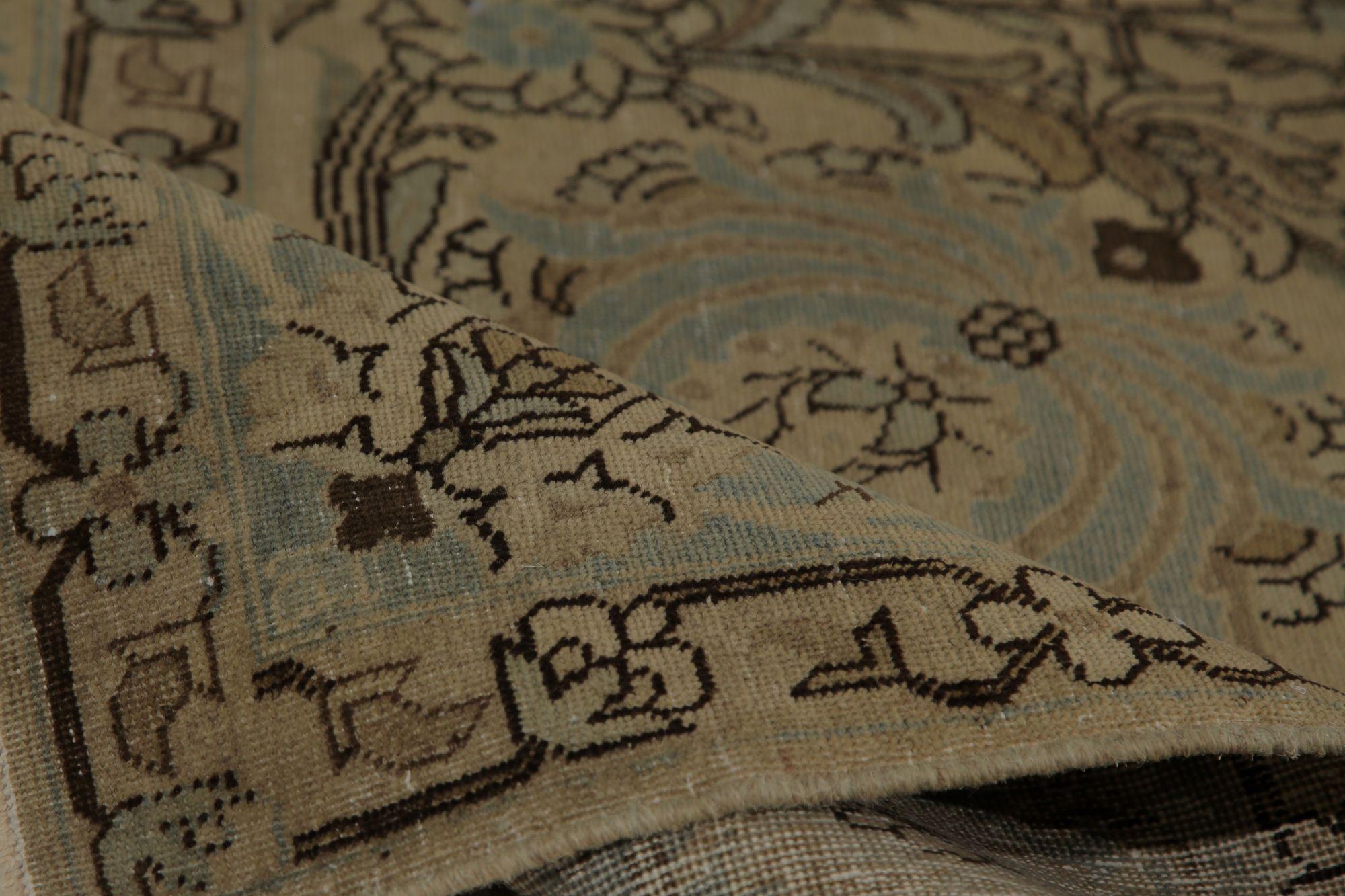 XX secolo Tappeti persiani Tabriz - Lana Marrone Taupe Design - 97846 in vendita