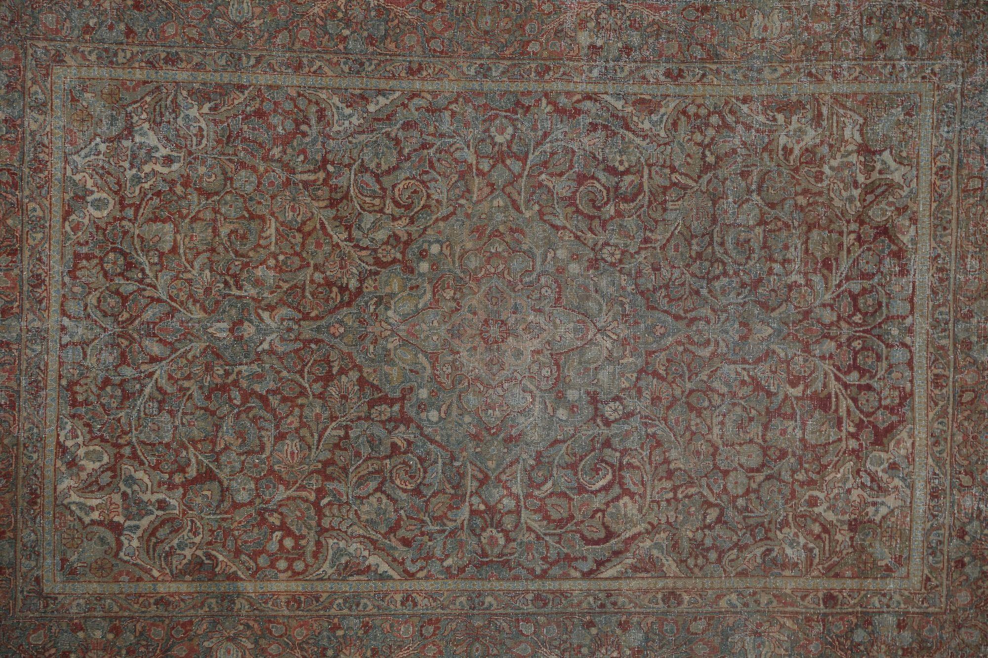 Tappeti persiani Tabriz - Lana Avorio Azzurro Rosso Design - 97772 In condizioni ottime in vendita a Dallas, TX