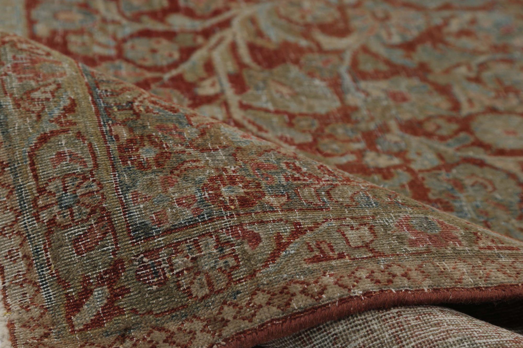 XX secolo Tappeti persiani Tabriz - Lana Avorio Azzurro Rosso Design - 97772 in vendita