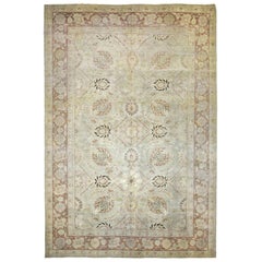 Persian Tabriz Area Rugs - Wool Ivory Pink Design - 88775