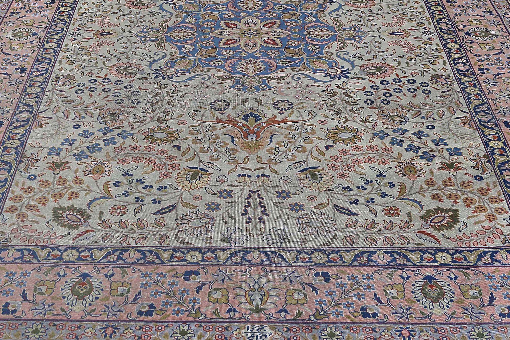 XX secolo Tappeti persiani Tabriz - Lana, avorio, rosa - 96875 in vendita